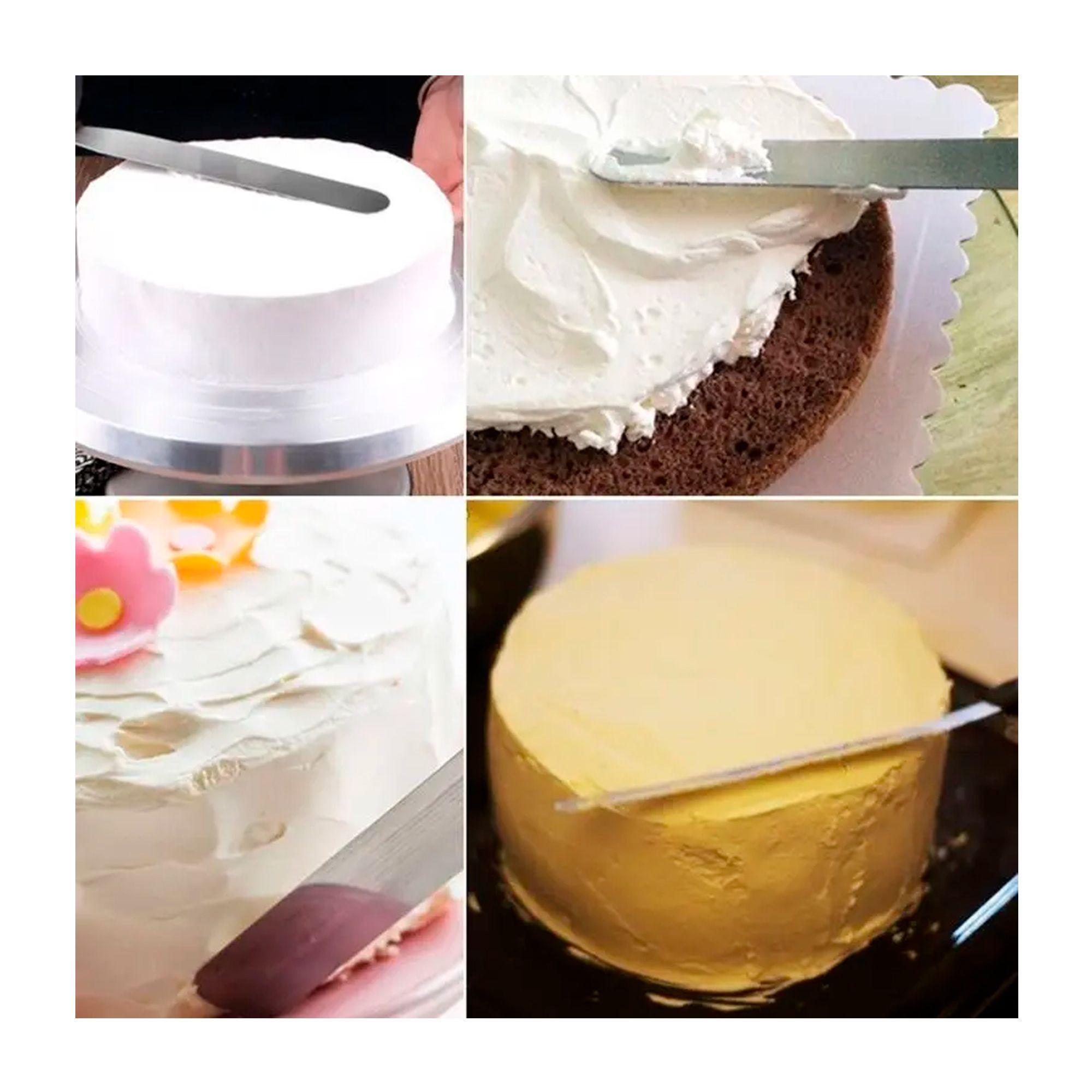 Set 3 Espátulas Alisadora Repostera Decoración Tortas-4