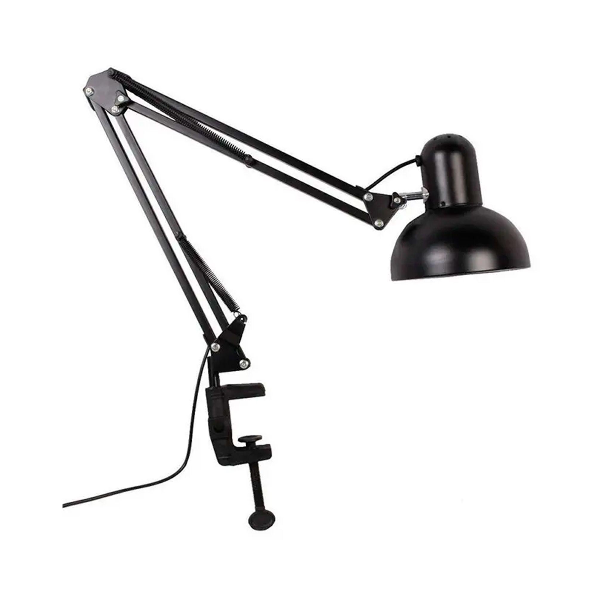 Lampara Brazo Flexible Escritorio Estudio Base De Mesa Clip-6