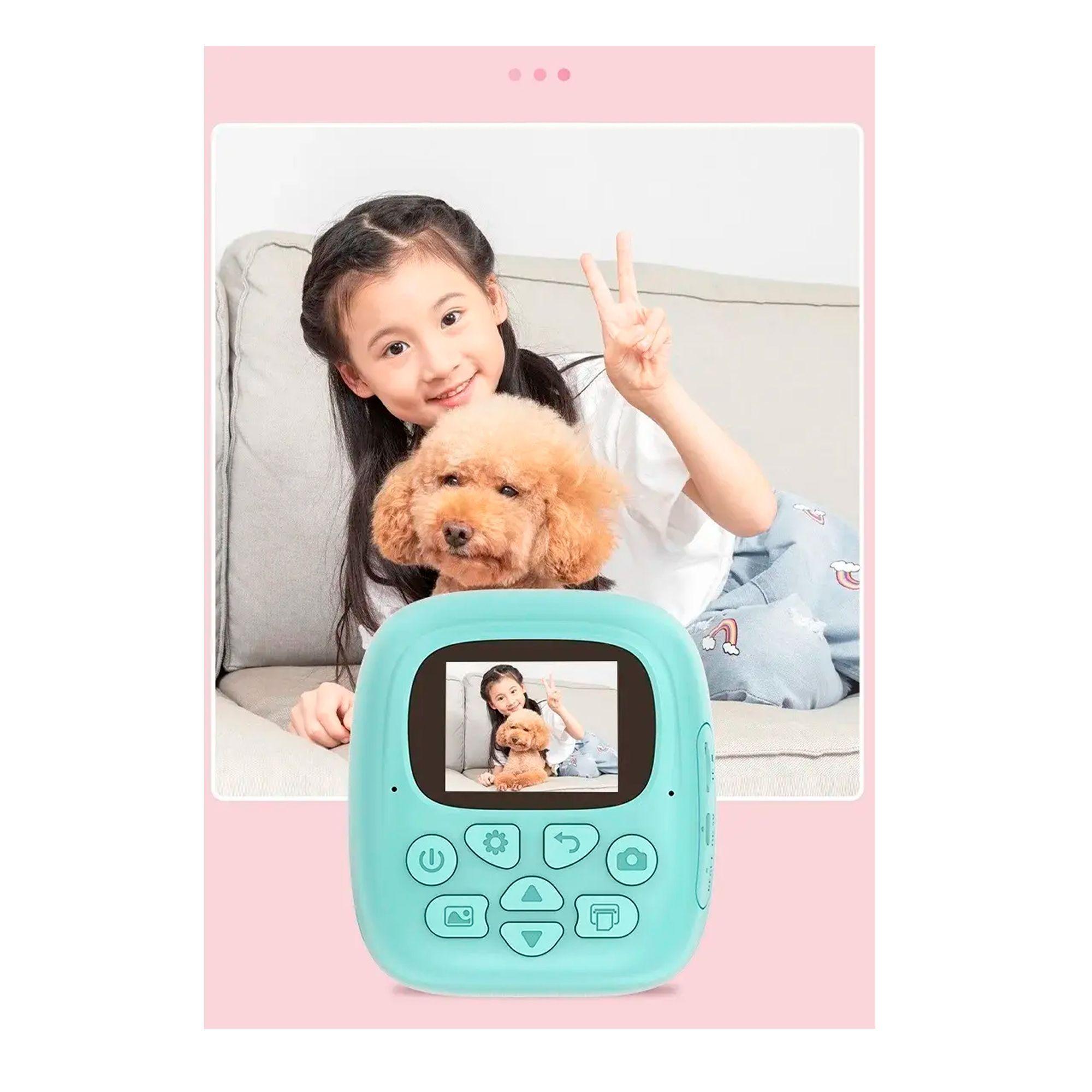 Cámara De Fotos Video Para Niños Imprime Fotos Instantáneas-2