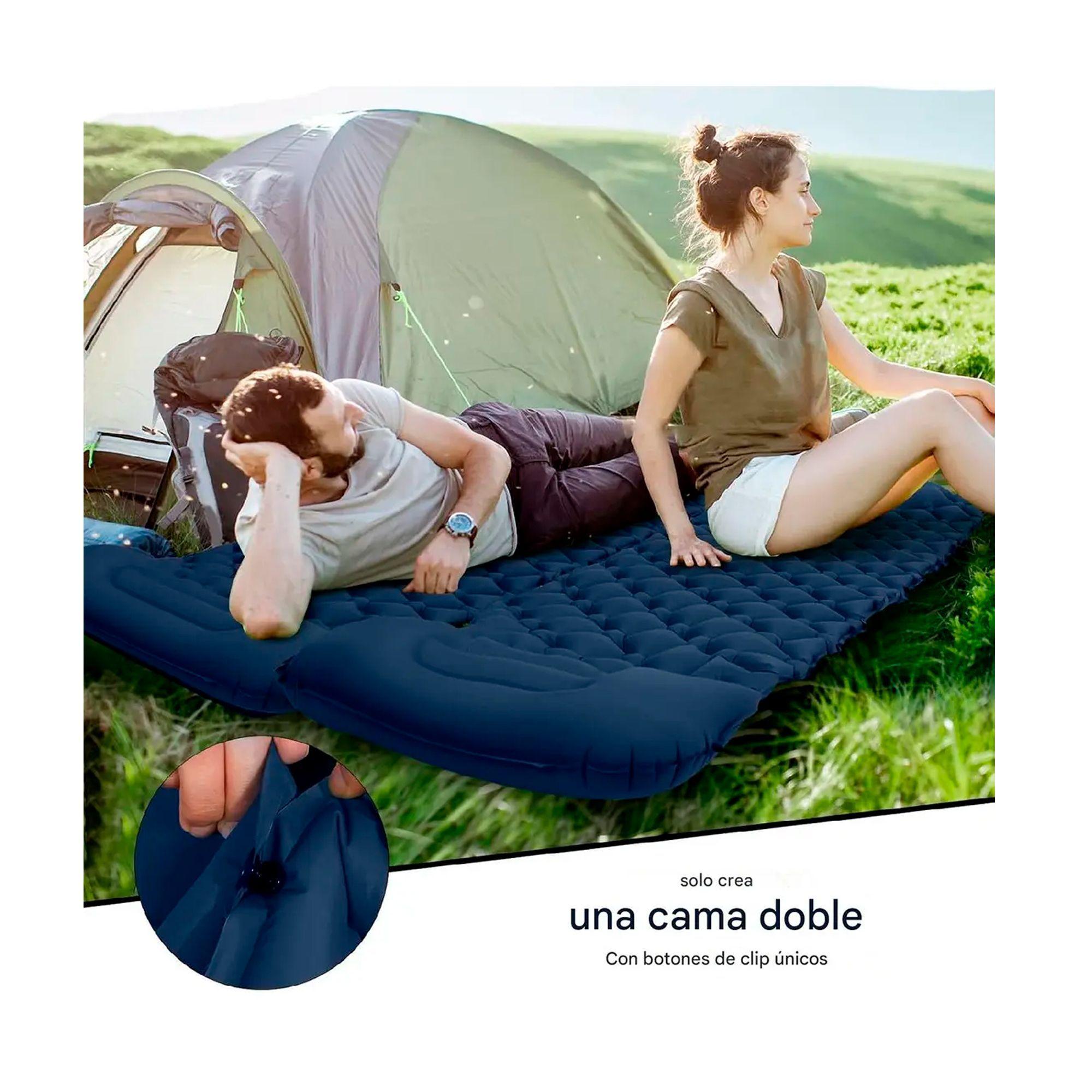 Colchón Inflable Plegable Portátil Para Acampar Colchoneta-4