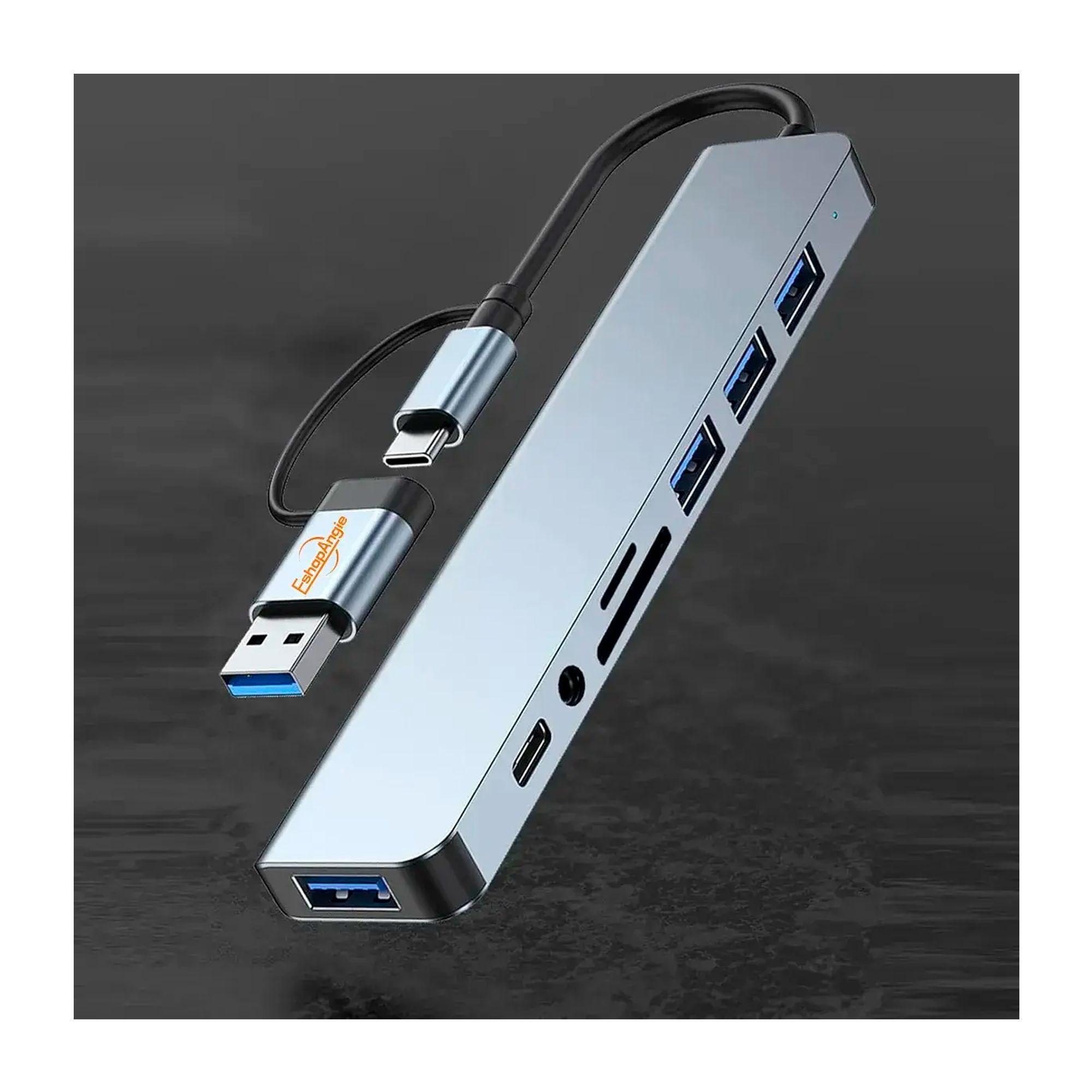 Hub Adaptador Usb Tipo C 8 En 2 Para Mac Macbook Windows-3