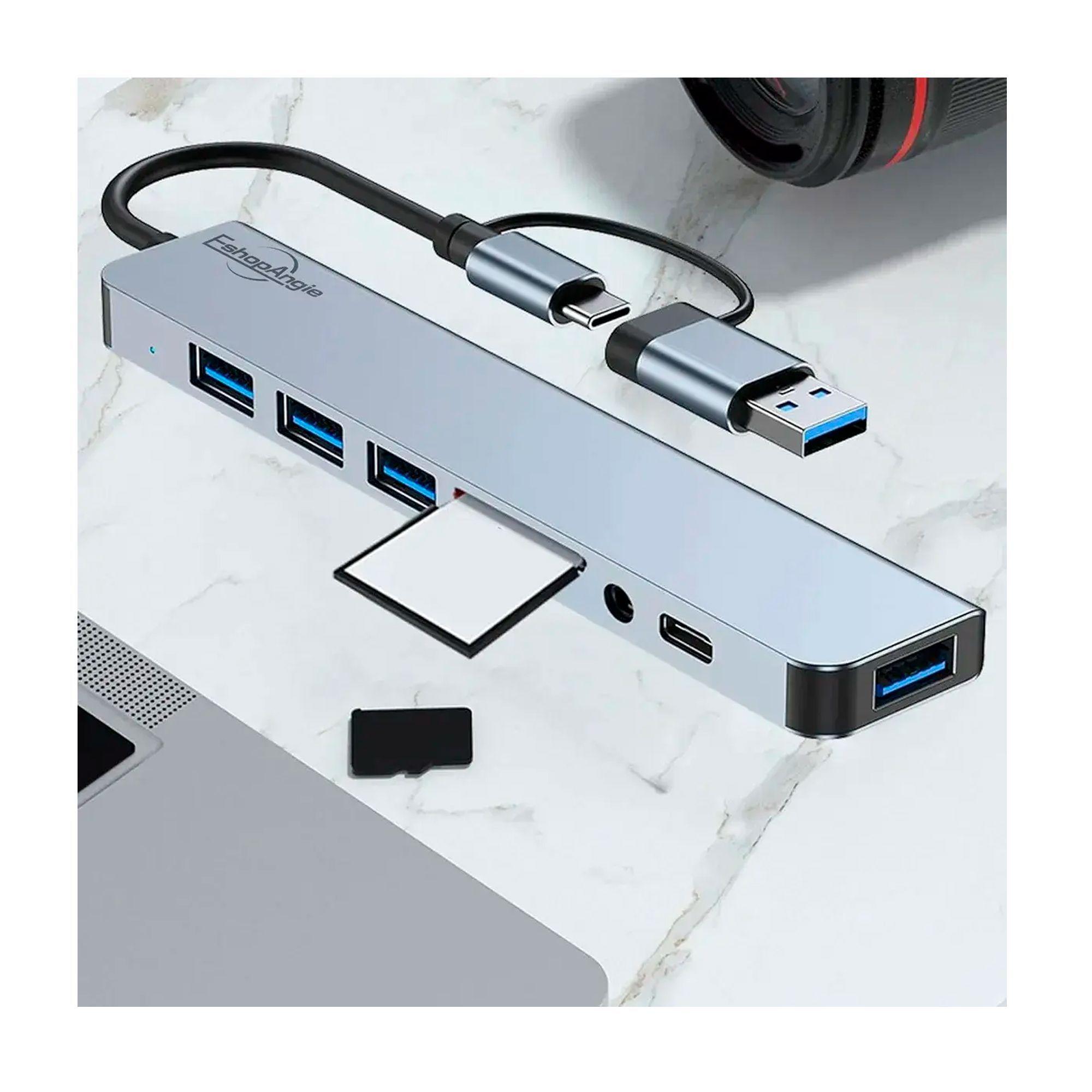 Hub Adaptador Usb Tipo C 8 En 2 Para Mac Macbook Windows-5