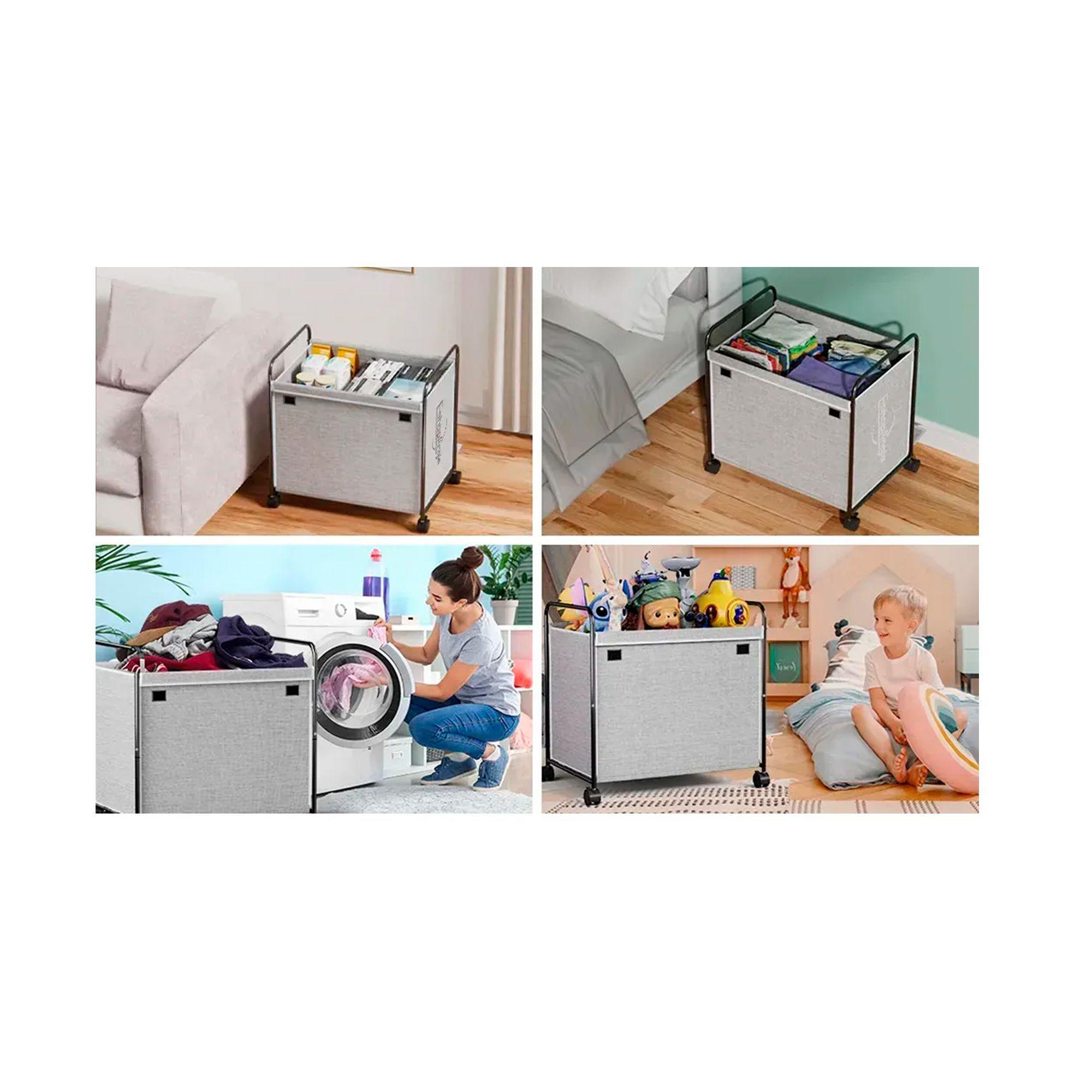 Cesto Organizador Multiuso Ropa Juguetes Con Ruedas-5