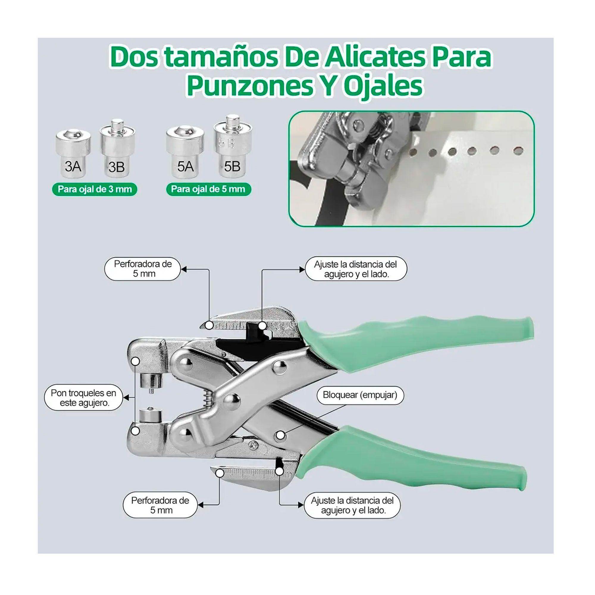 Kit Remachadora Perforadora Ojetillos M s 160 Ojetillos-2