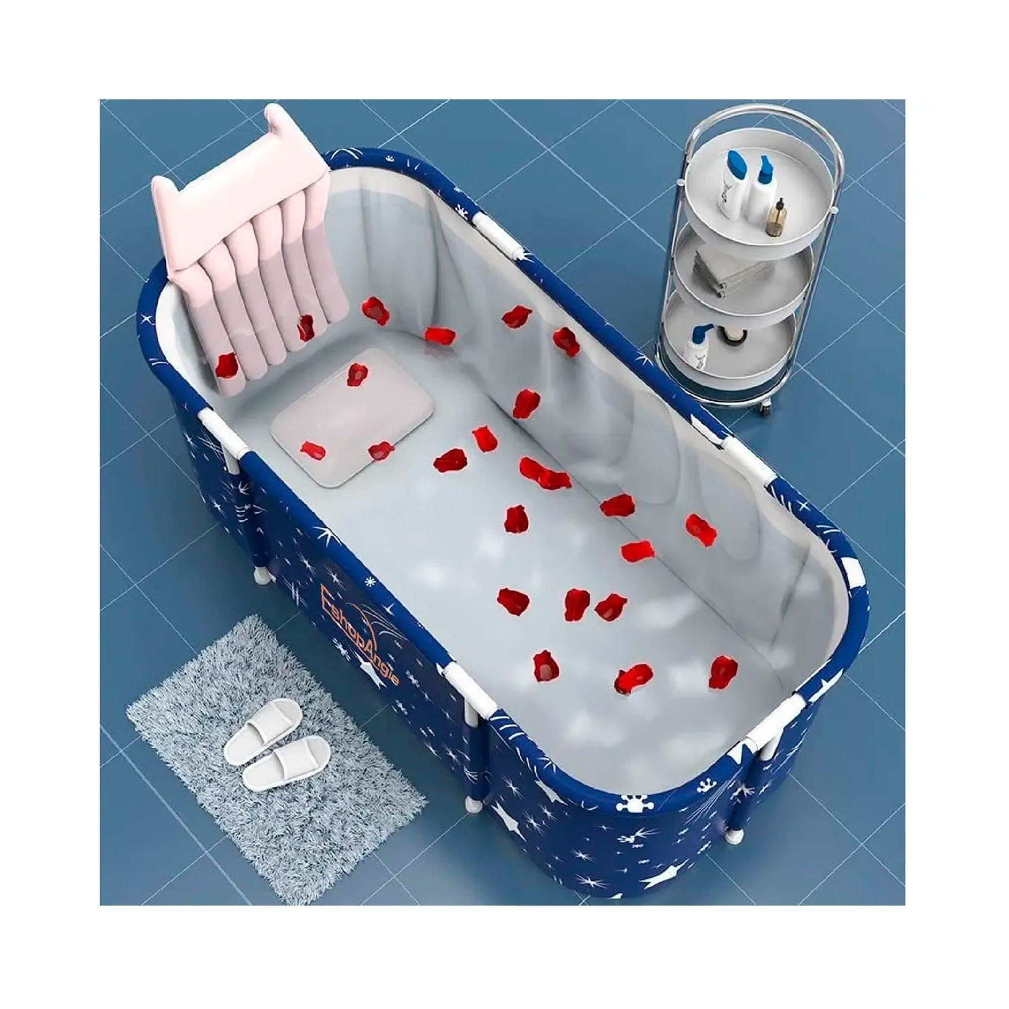 Bañera Plegable Portátil Adultos Y Niños Balde Spa -5