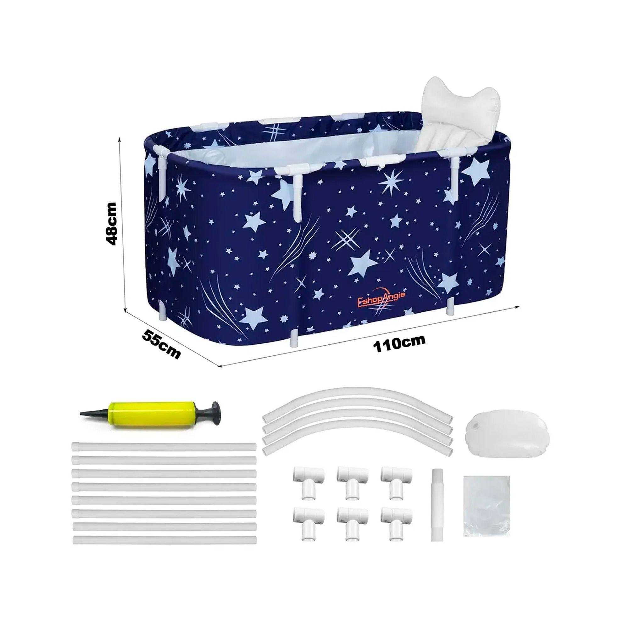 Bañera Plegable Portátil Adultos Y Niños Balde Spa -6