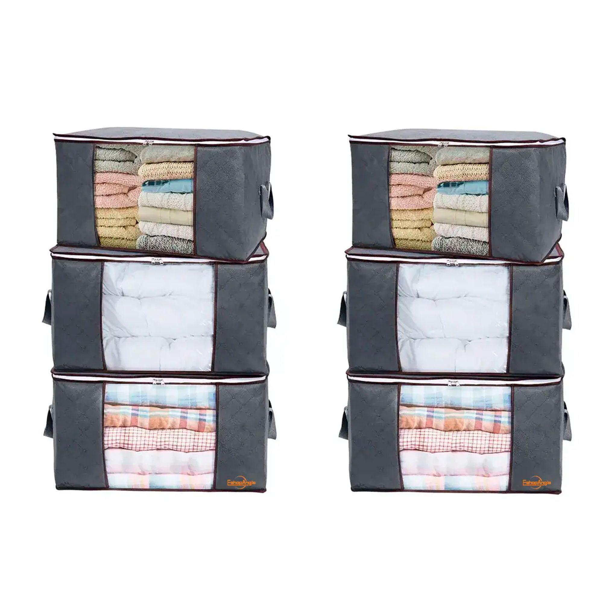 Pack 6 Bolsas Organizador Almacenamiento De Ropa Mantas-1