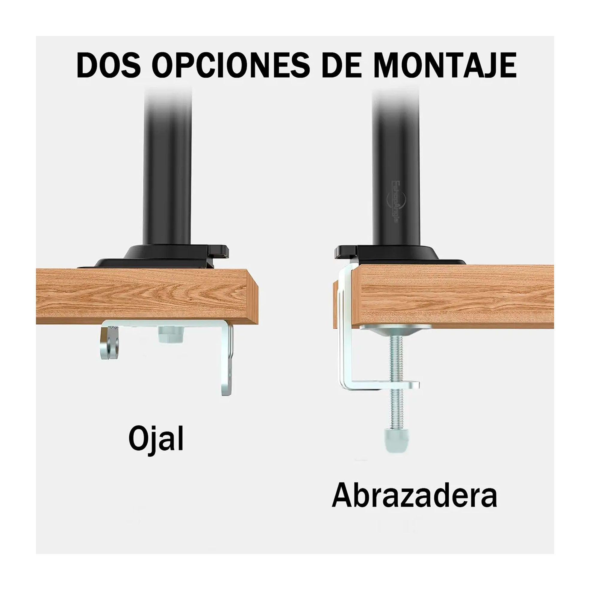 Brazo Soporte Doble Monitor Escritorio 13 A 32 Pulgadas 9kg-3