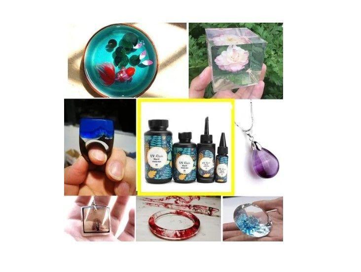 Kit Resina Uv 200g Crystal De Secado Rapido-3