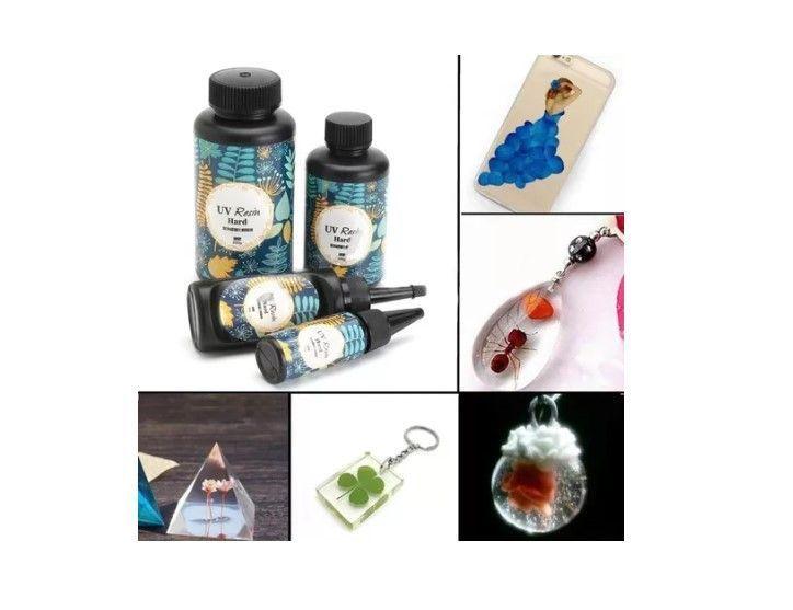 Kit Resina Uv 200g Crystal De Secado Rapido-4