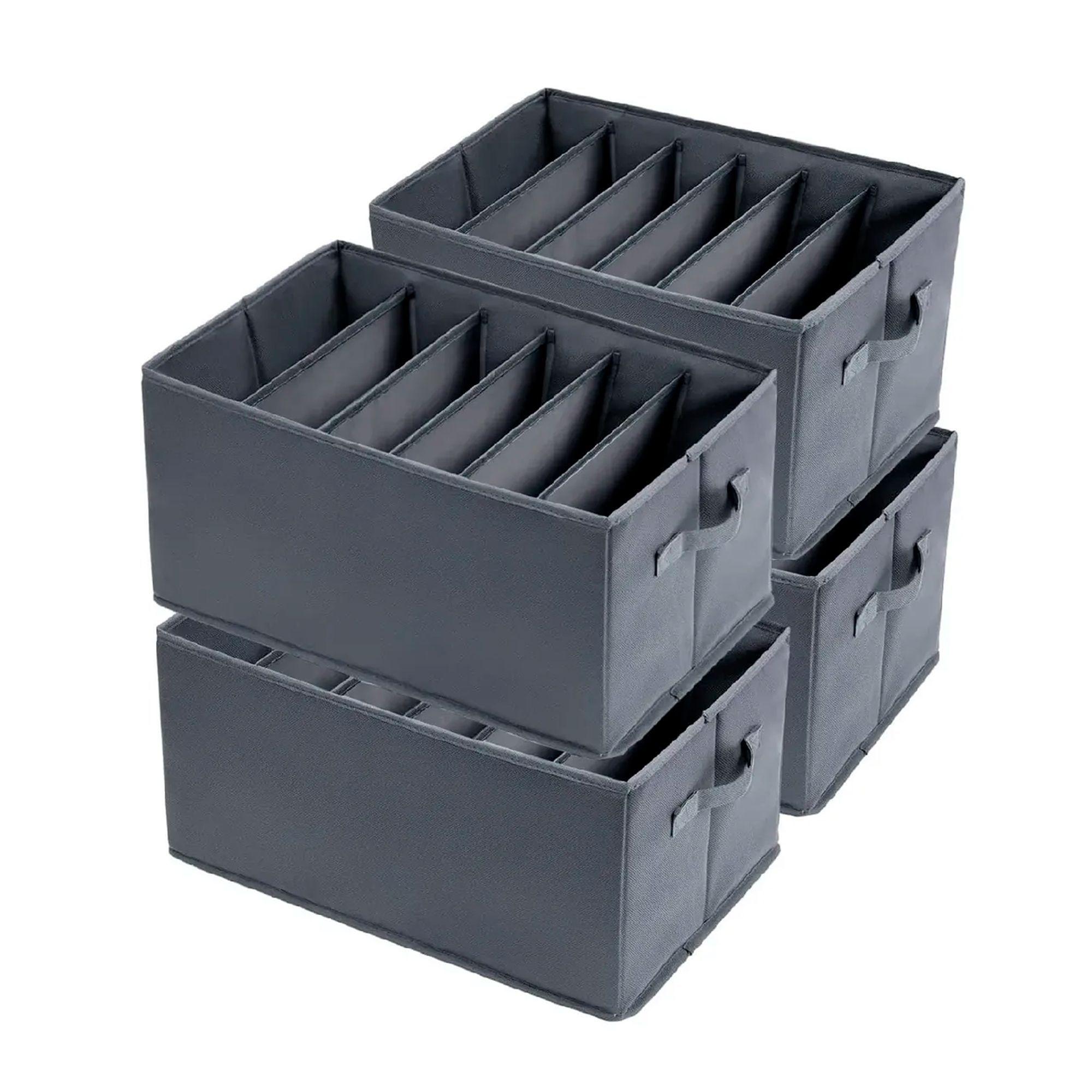 Pack 4 Bolsas Organizador Ropa Caja Plegable Con Asa-0