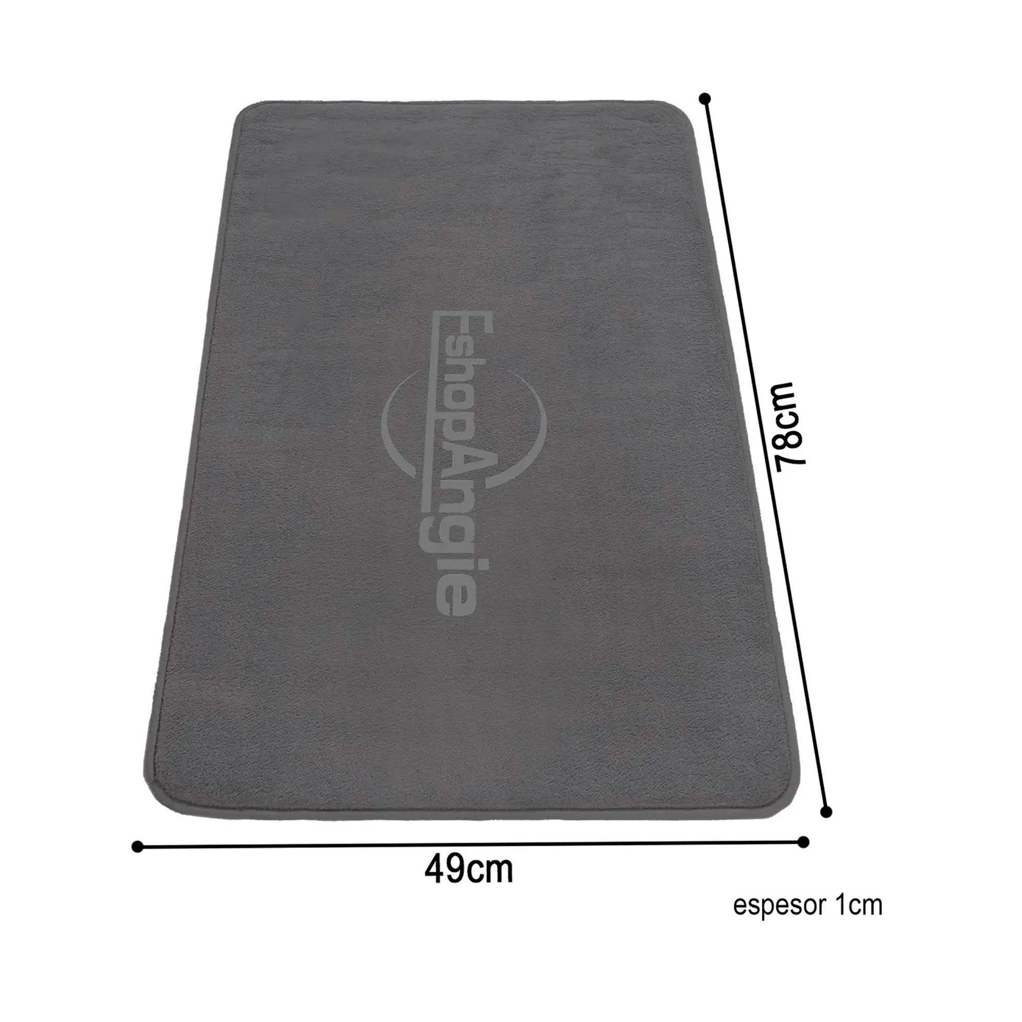 Alfombra De Baño Microfibra Antideslizante Absorbente 78x49-5