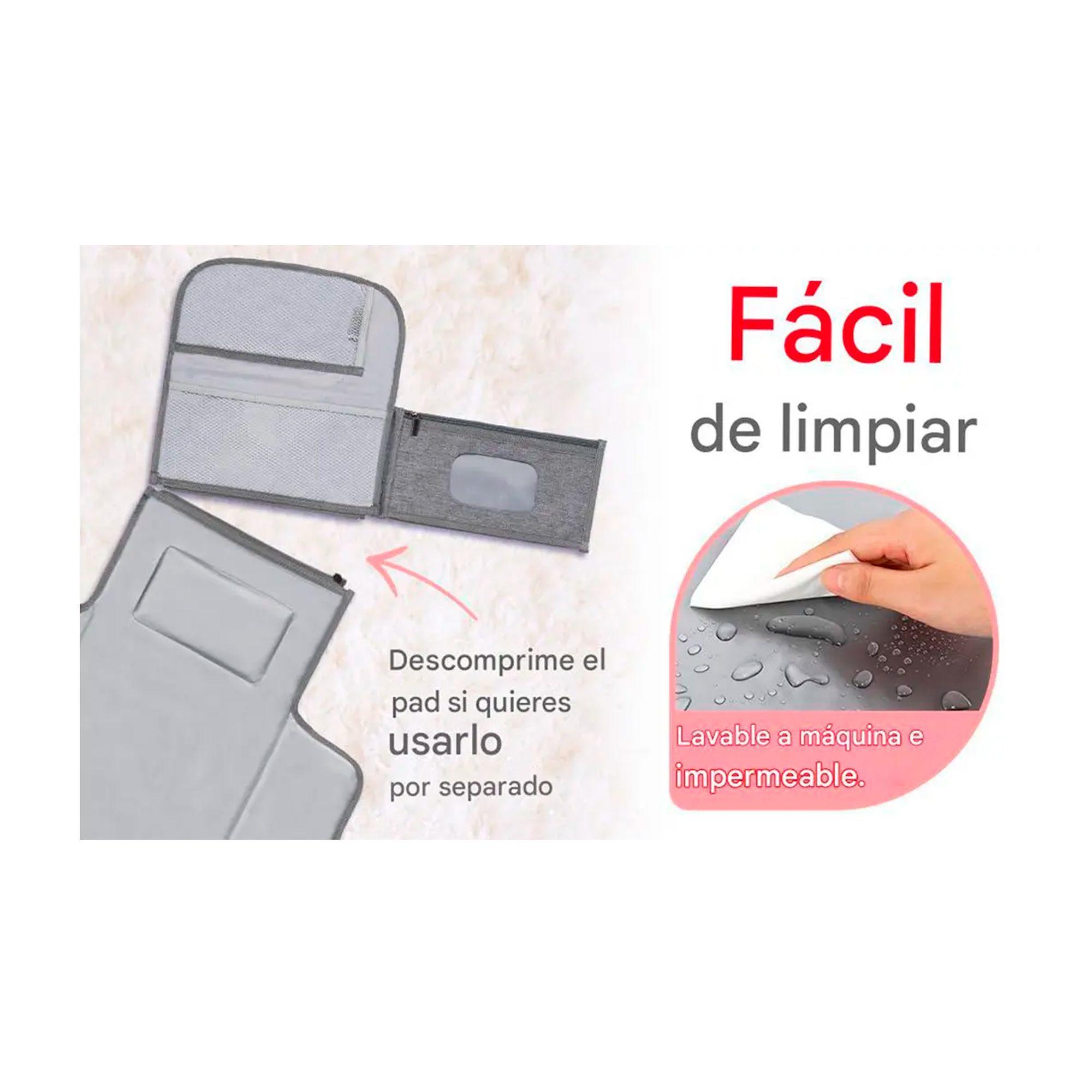 Cambiador Pañales Portátil Impermeable Bebé Mudador Plegable -4