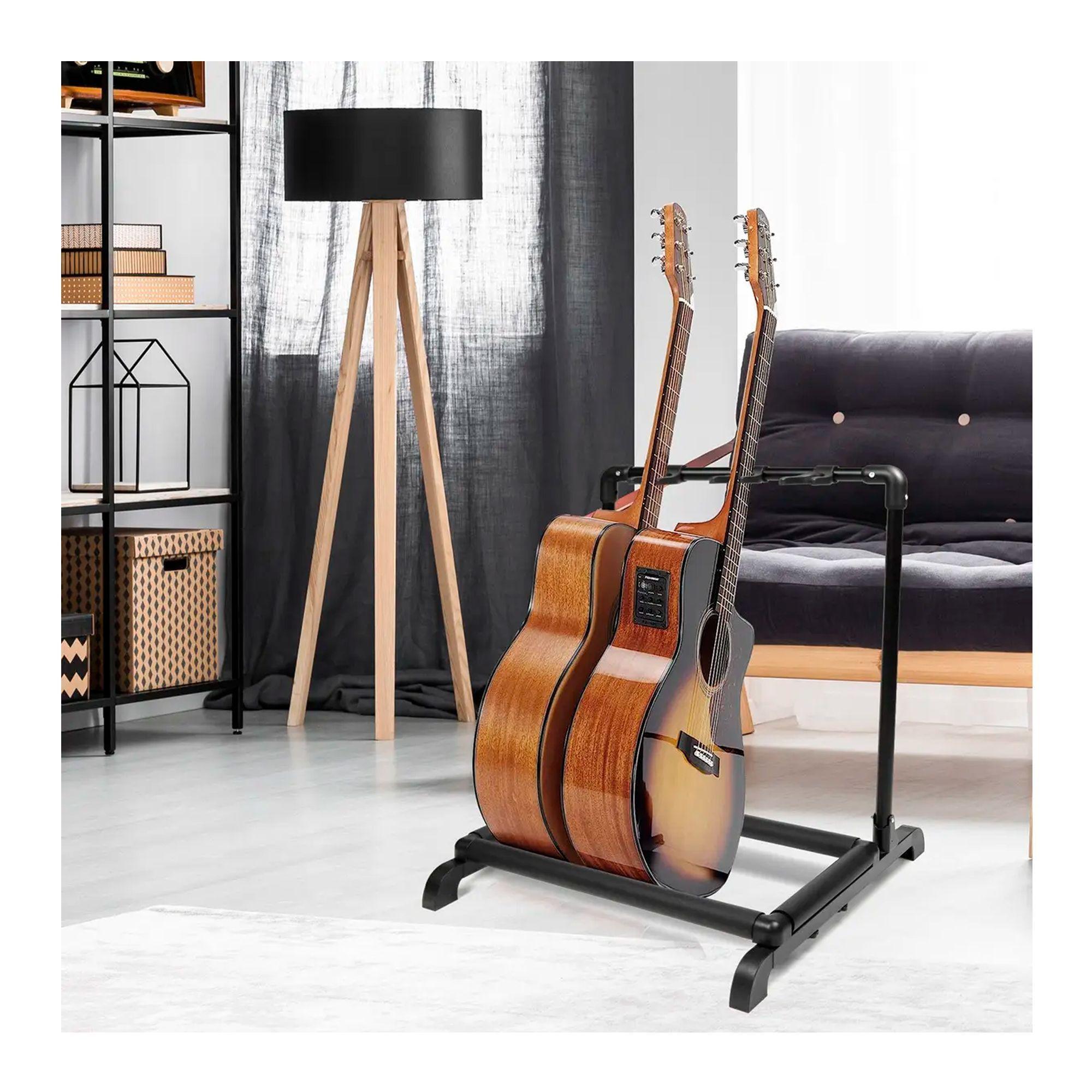 Atril Soporte Triple Para Guitarra Y Bajo Portatil-4