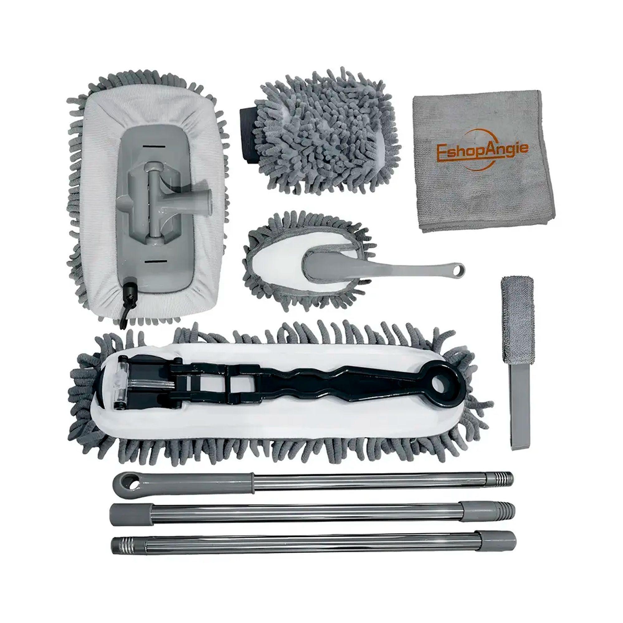 Kit Cepillos De Microfibra Auto Hogar Interior Y Exterior-0