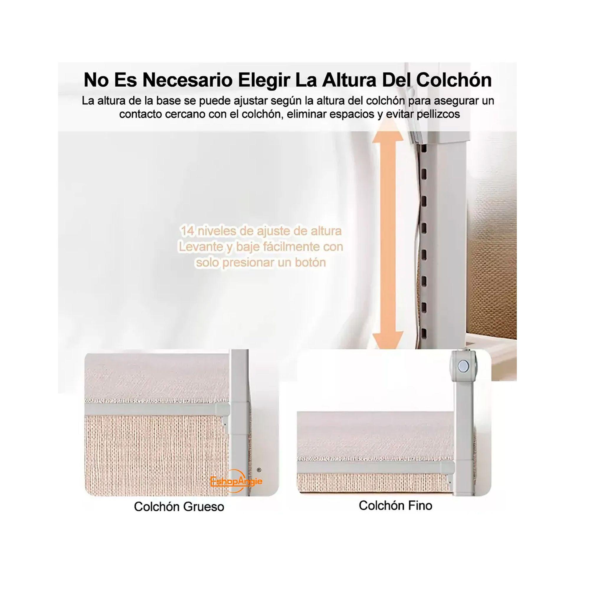 Baranda De Cama 1.5mtrs Seguridad Bebe Abatible Ajustable-3