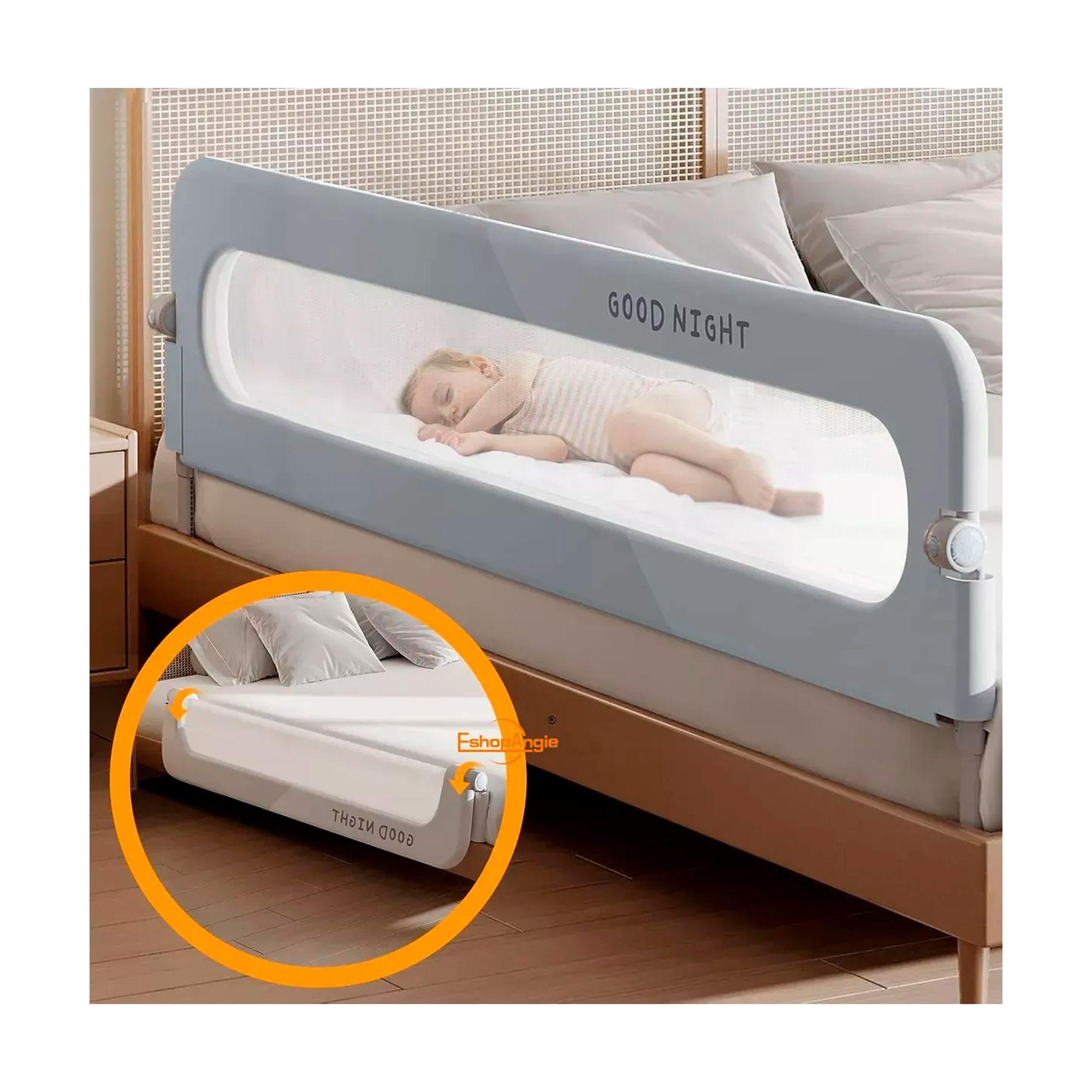 Baranda De Cama 1.5mtrs Seguridad Bebe Abatible Ajustable-5