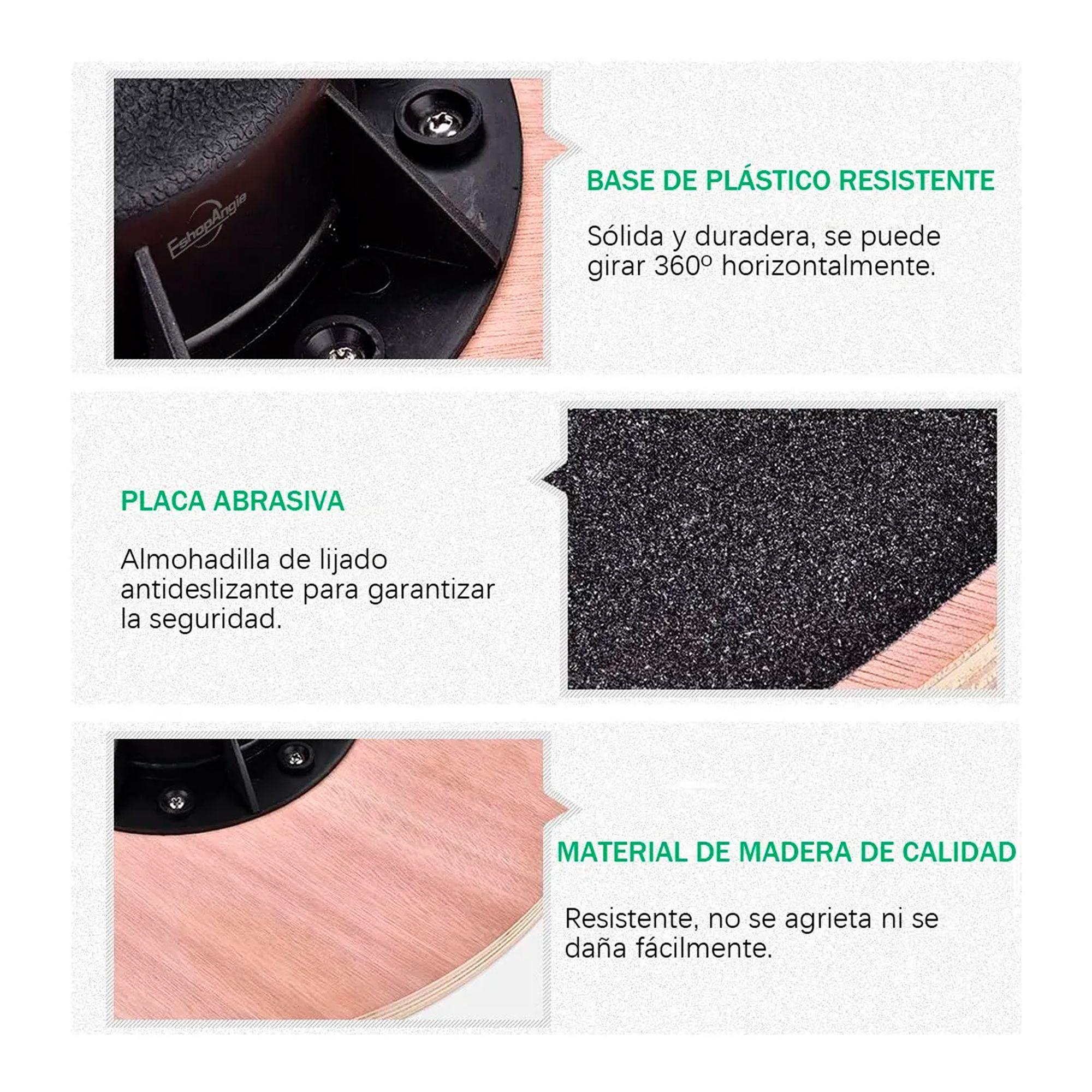 Tabla Disco Equilibrio Balance Madera Fisioterapia Fitness -3