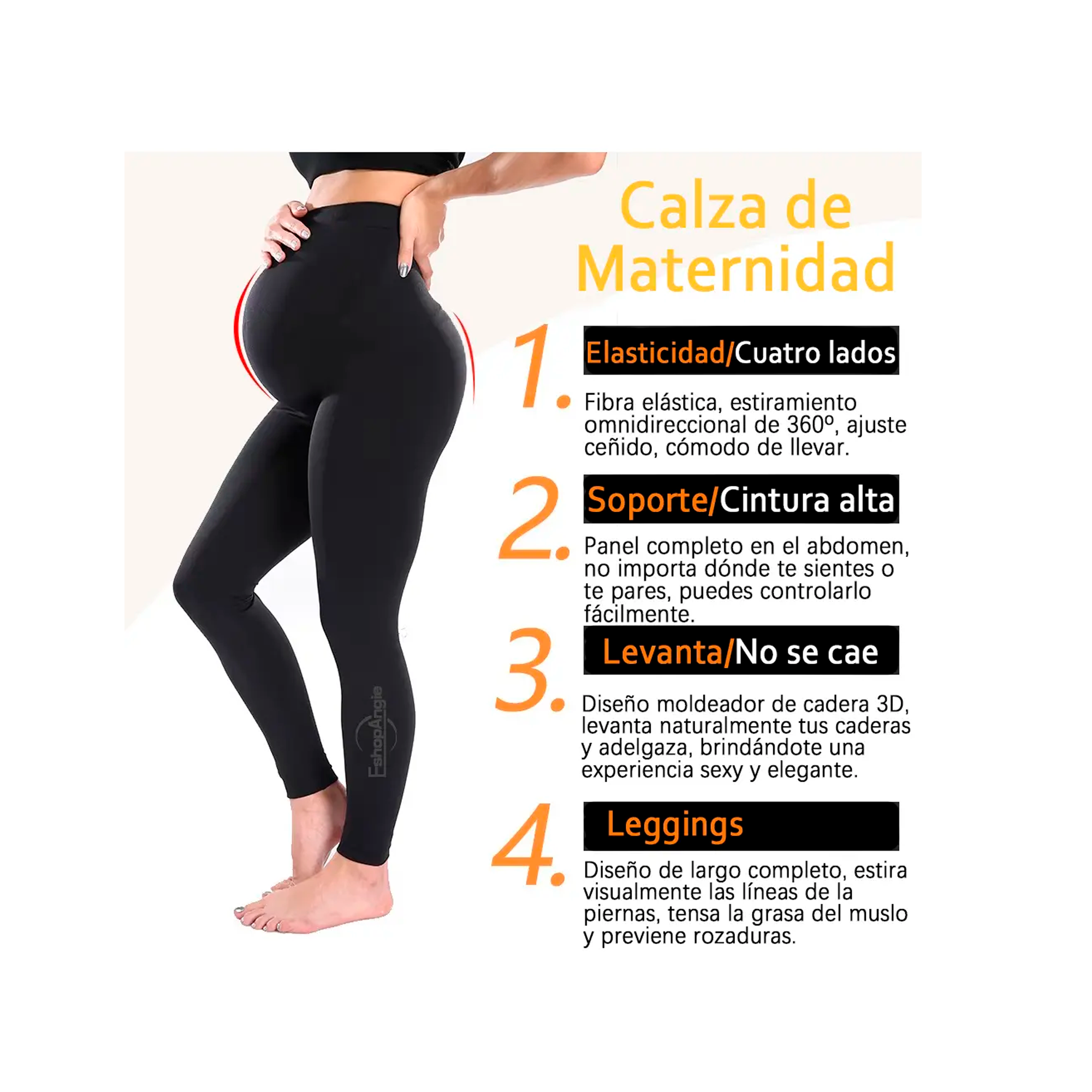 Calza Maternal Calzas Embarazadas Ropa Deportiva-2