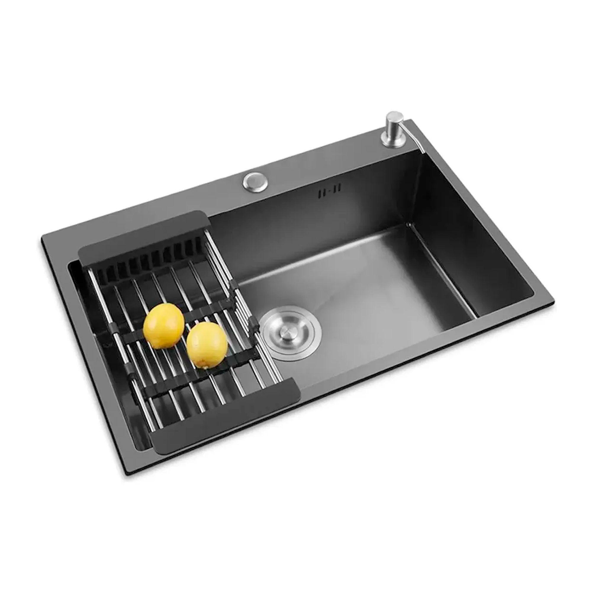 Lavaplatos Simple Empotrado Acero Inoxidable Bajo Cubierta-3