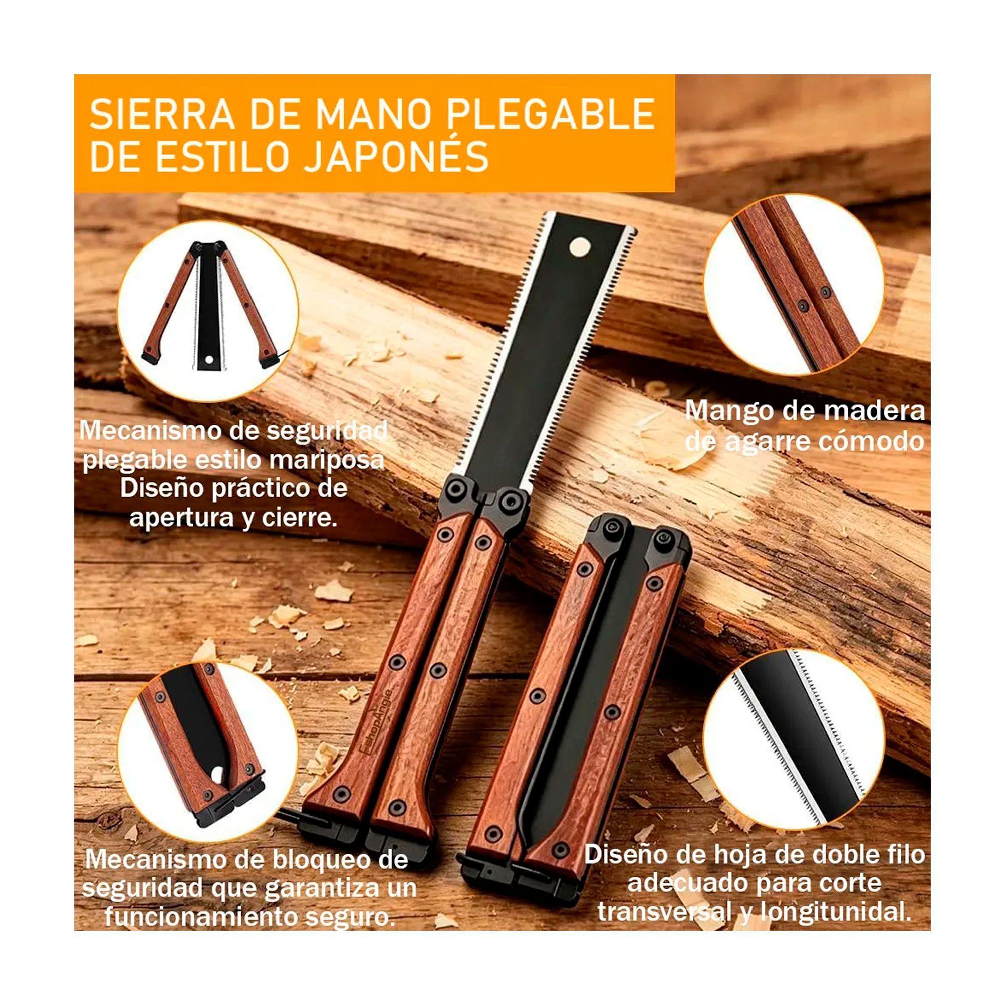 Serrucho Sierra Japones Plegable Doble Filo Tipo Mariposa-2