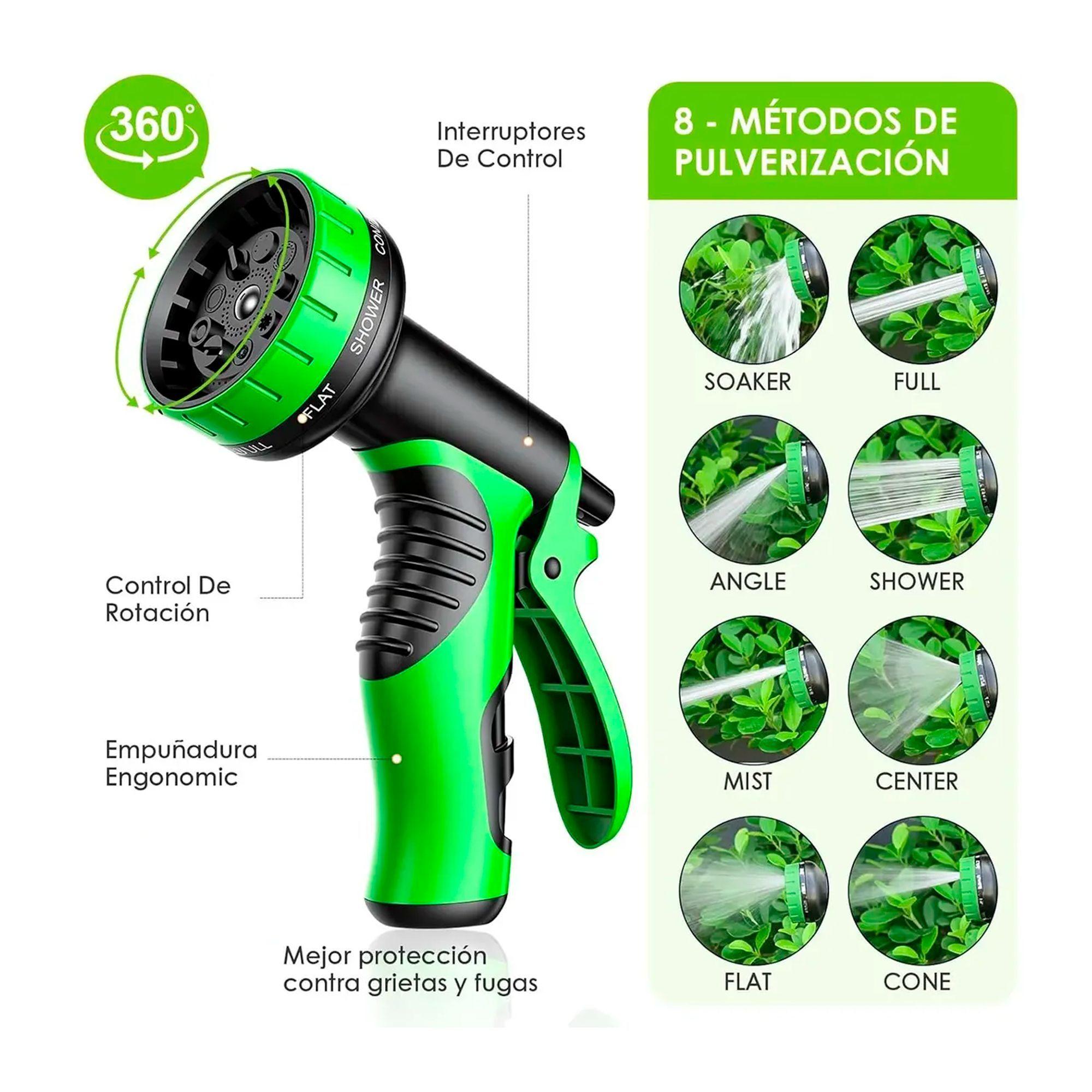 Manguera Retr ctil Expandible Jard n 30 Metros Con Pistola-3