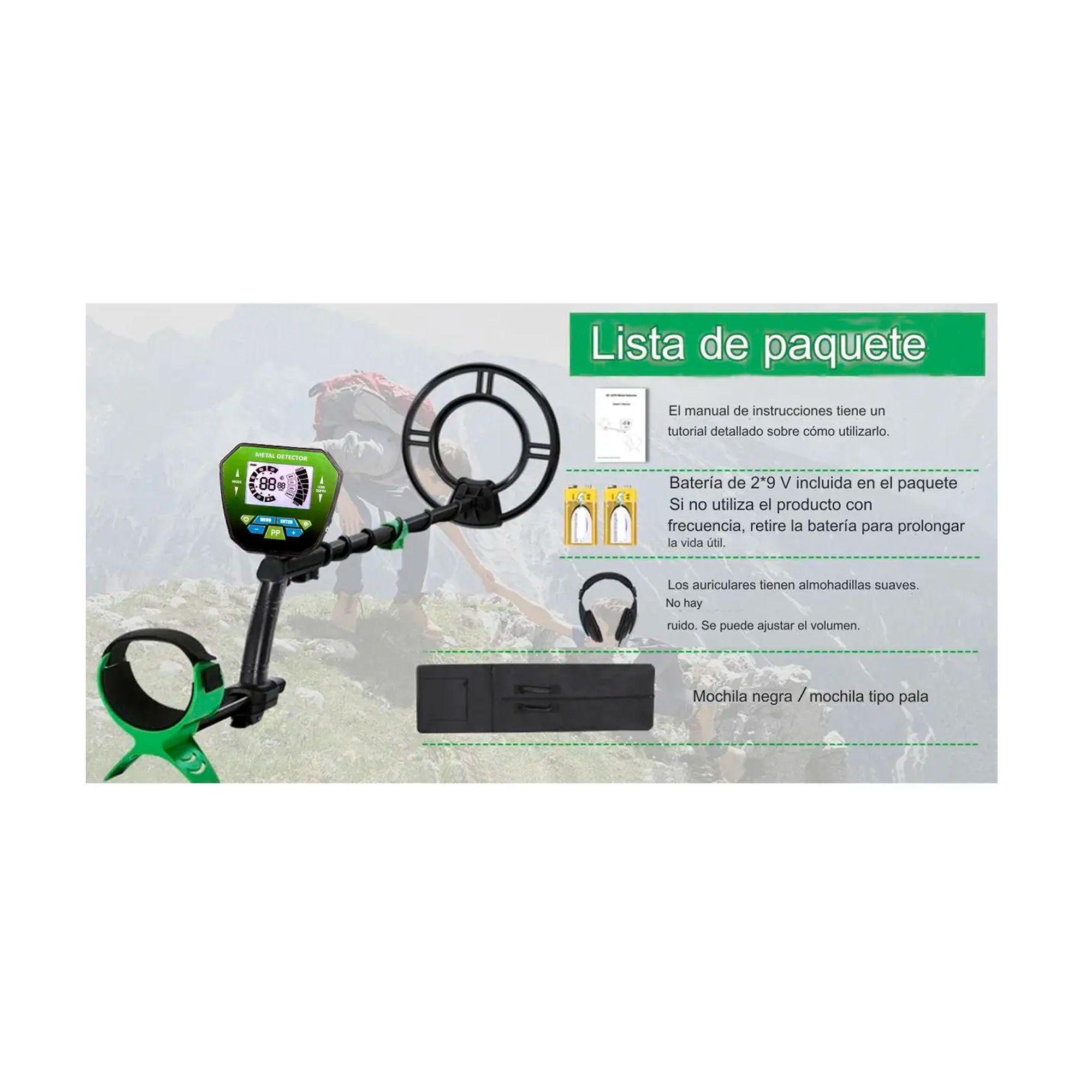 Detector De Metales Oro/plata/cobre Con Pantalla Lcd Md-1079-6