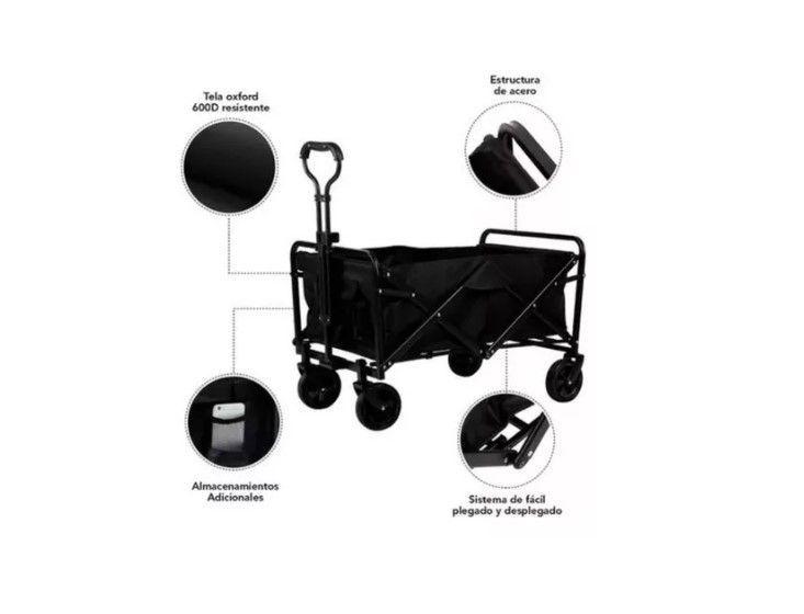 Carrito Compras Plegable Ideal Para El Camping-1