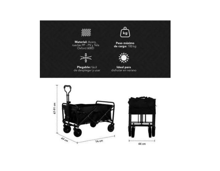 Carrito Compras Plegable Ideal Para El Camping-2
