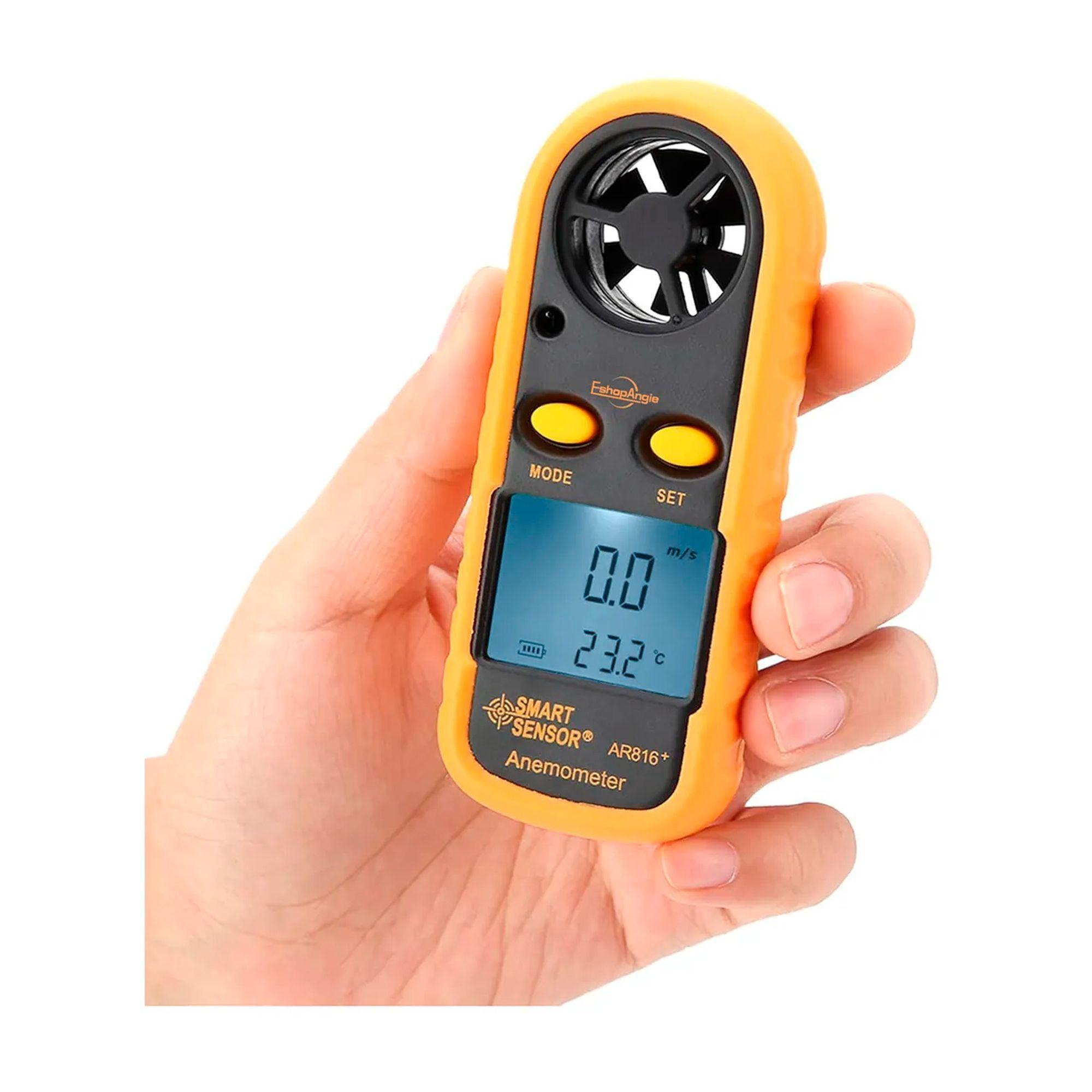 Anemometro Termometro Digital Ar816 Medidor Del Viento-5