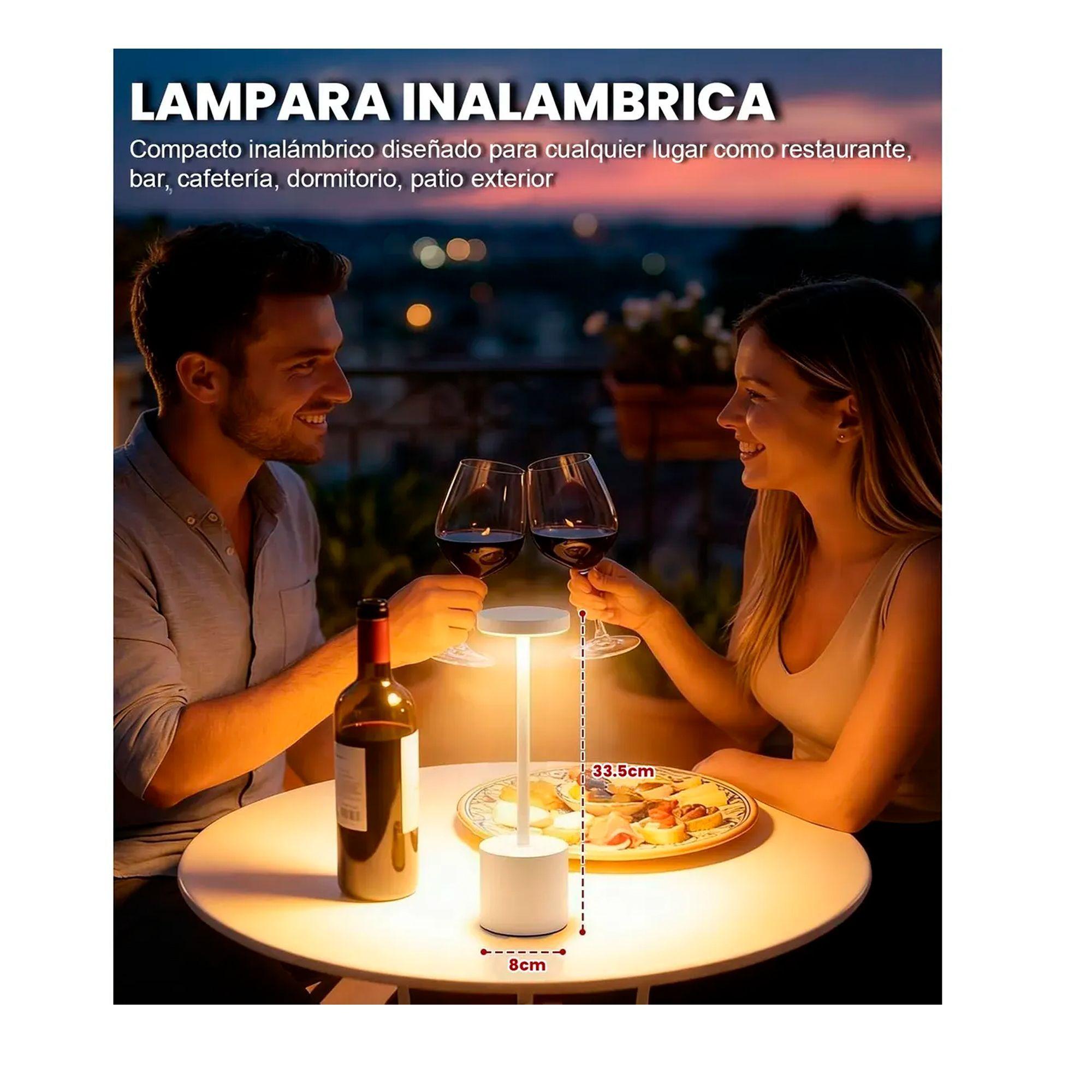 Lampara De Mesa Recargable Inalámbrica Led-2