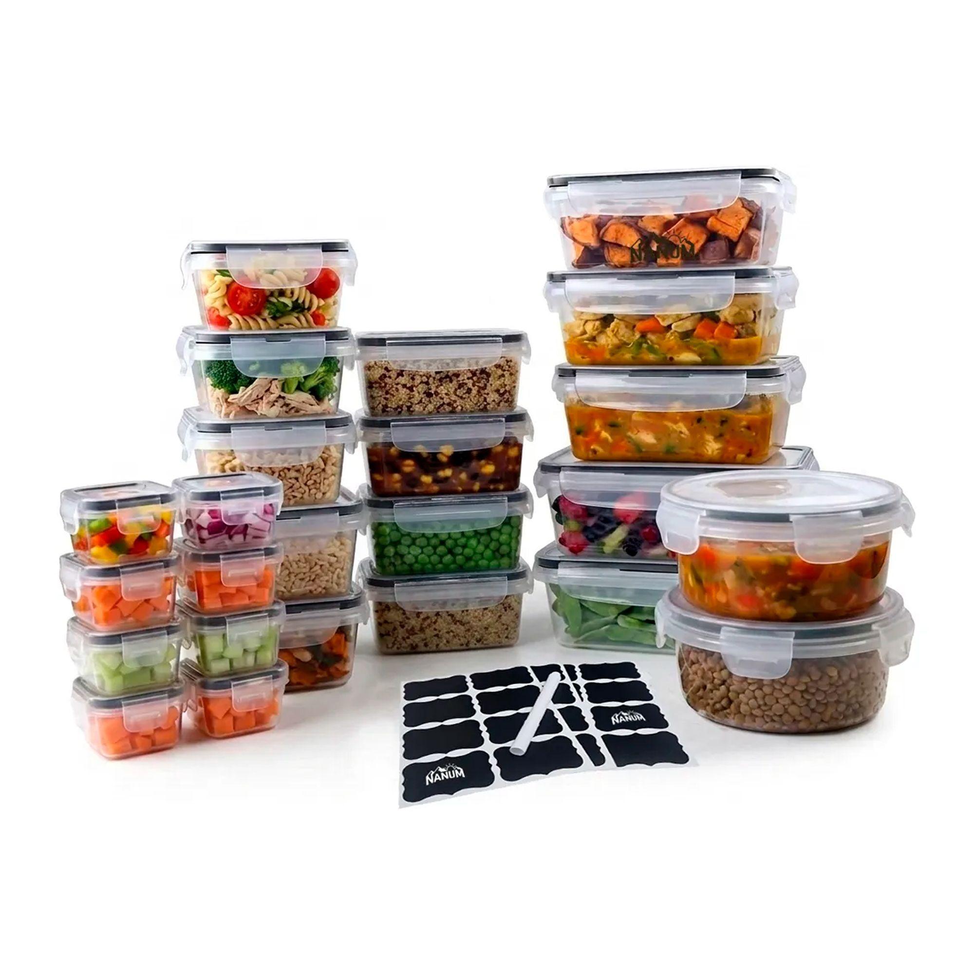 Set 24 Recipientes Contenedores Hermeticos Taper De Alimento-6