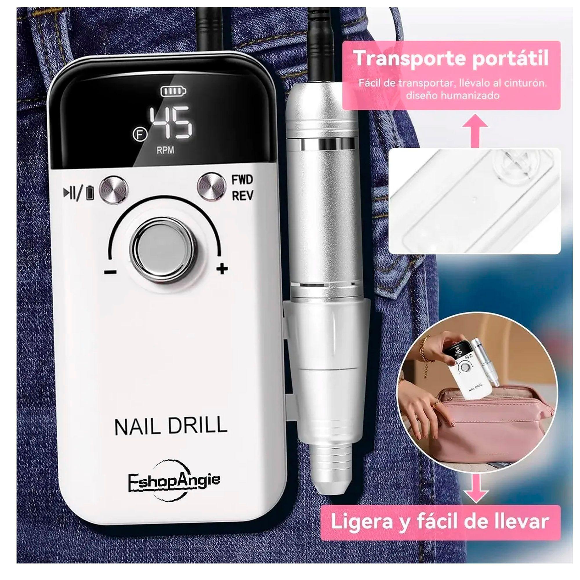Torno Inalámbrico Profesional Pedicura Manícura 45000rpm-4