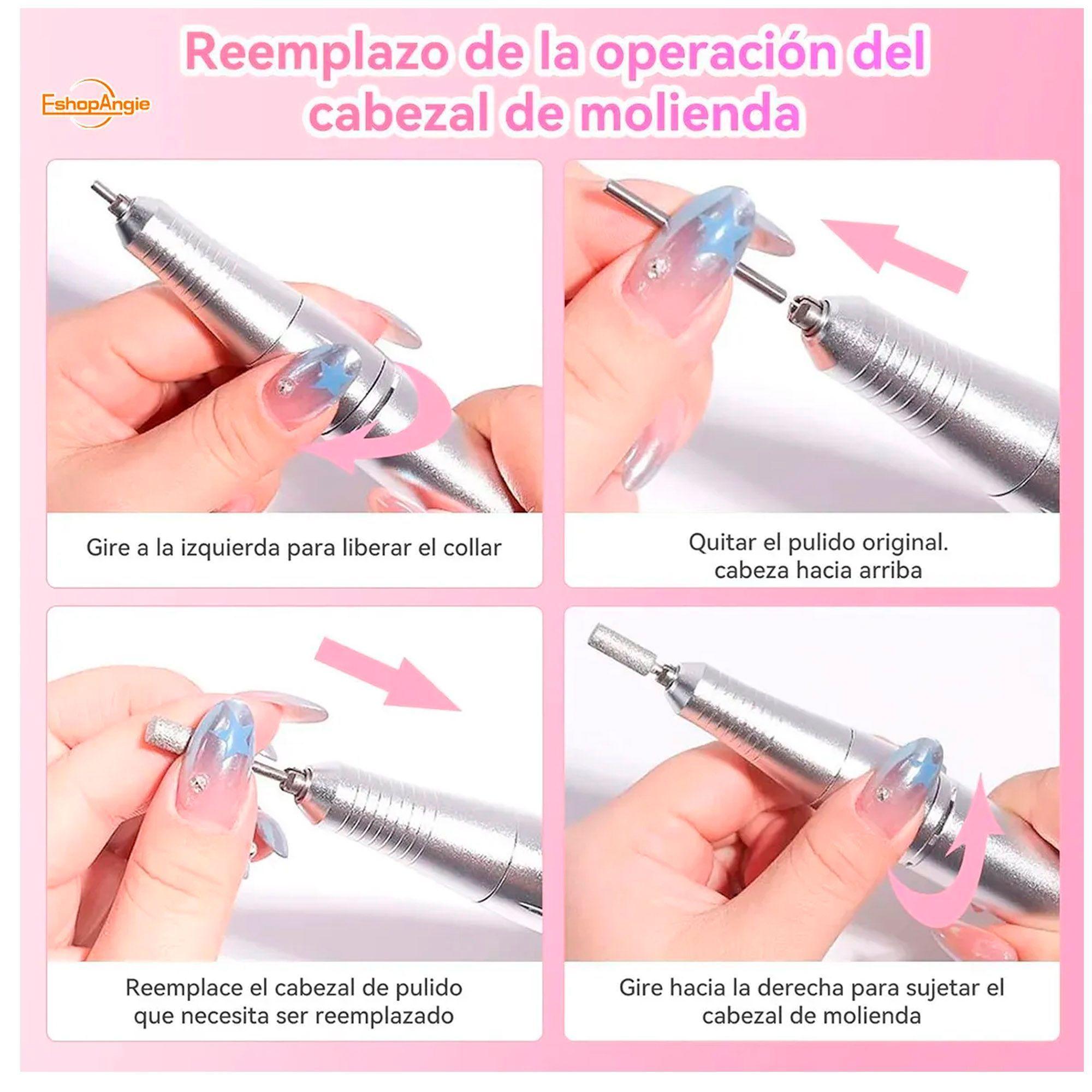 Torno Inalámbrico Profesional Pedicura Manícura 45000rpm-5