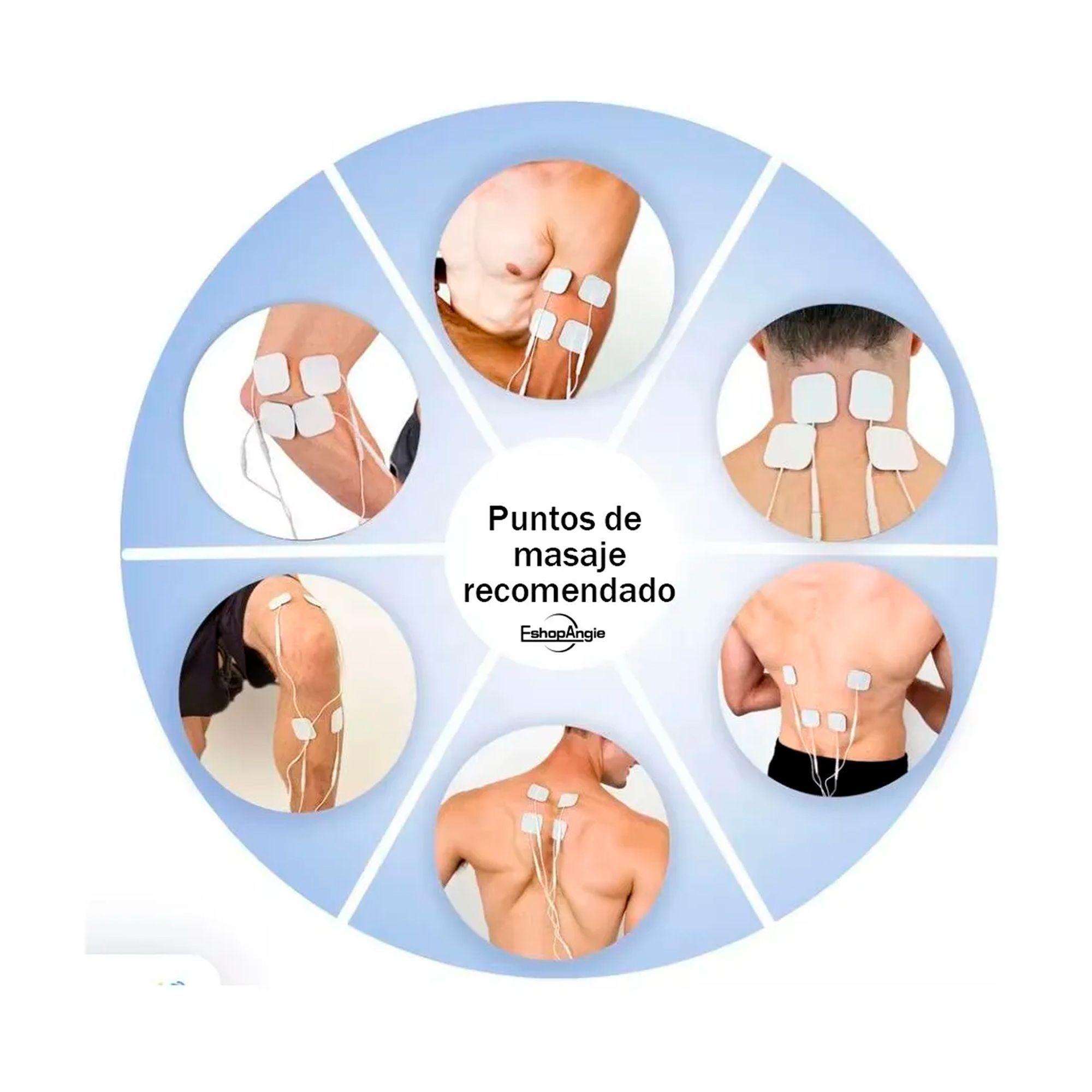 Electroestimulador Muscular Tens Ems Masaje 4 Canales-5