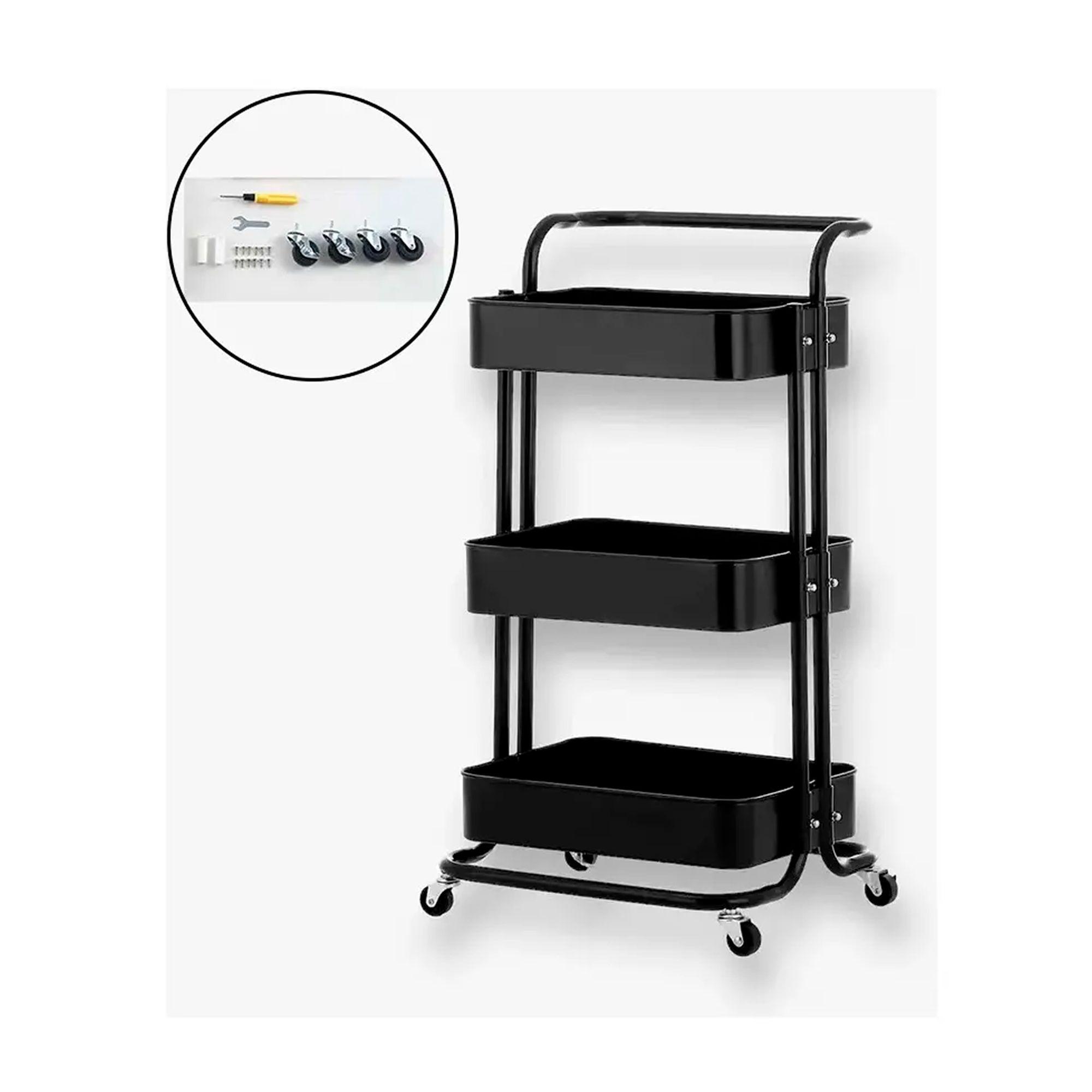 Carrito Organizador Almacenamiento 3 Niveles Con Ruedas-1