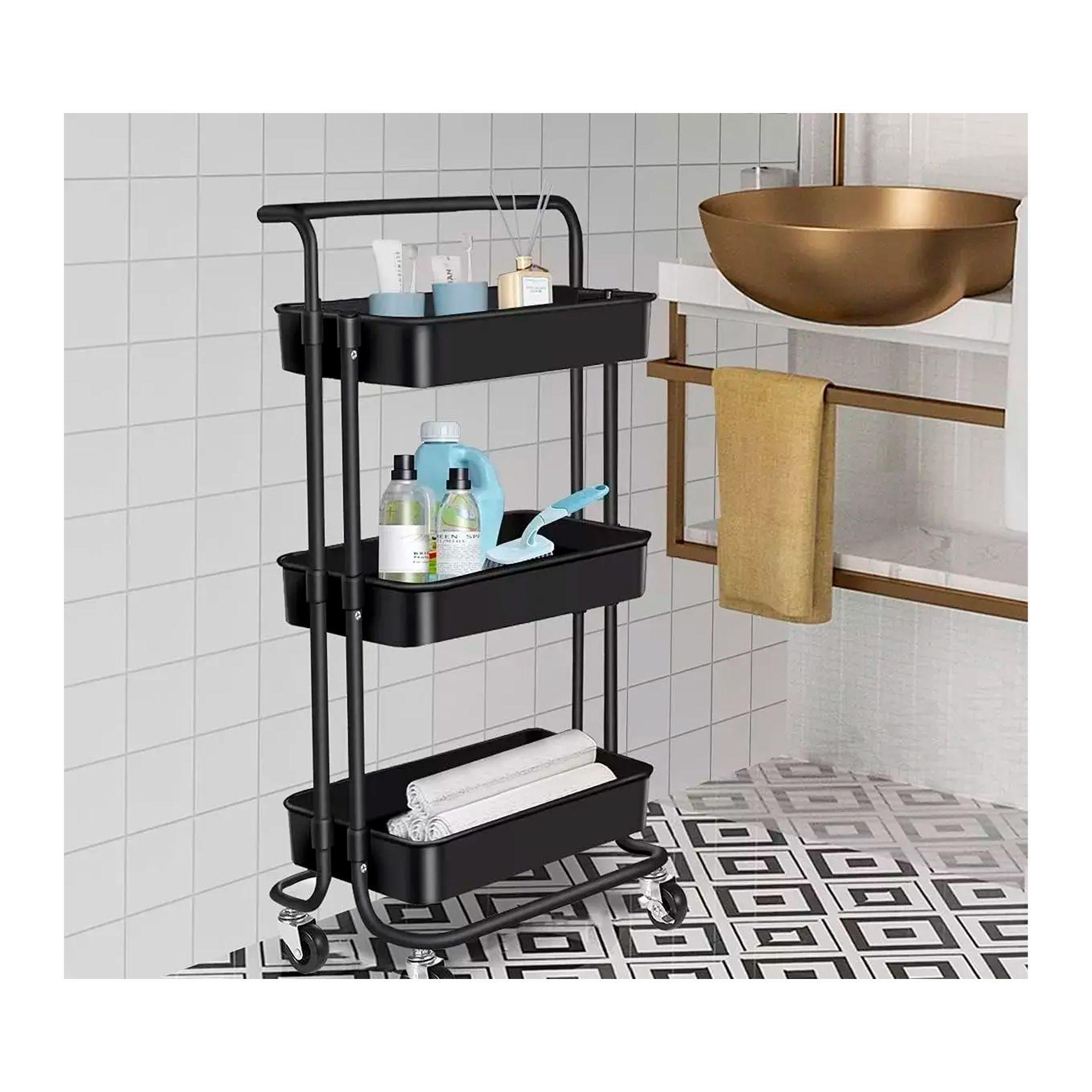 Carrito Organizador Almacenamiento 3 Niveles Con Ruedas-3