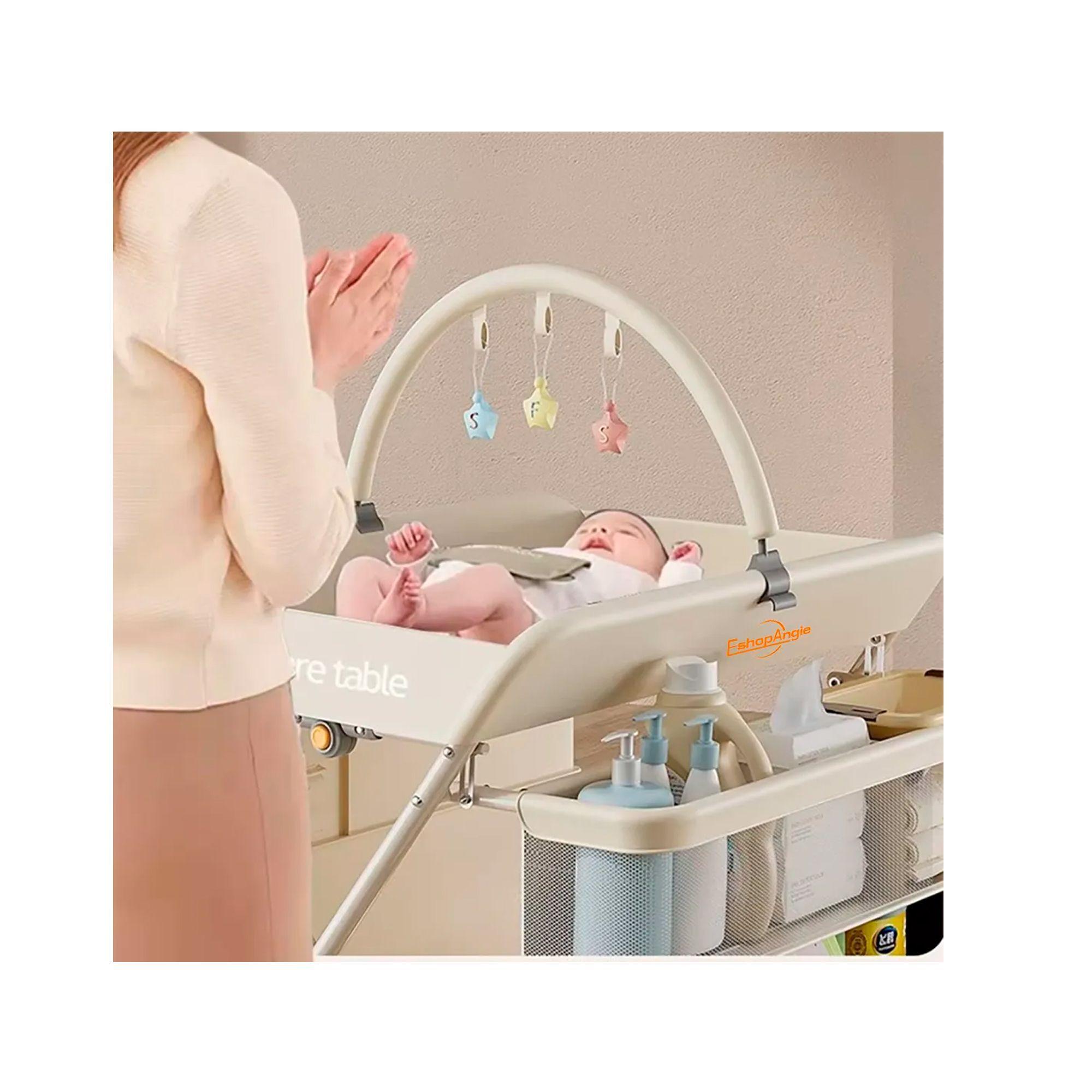 Cambiador Portátil Bebé Plegable Multifuncional Mudador-4