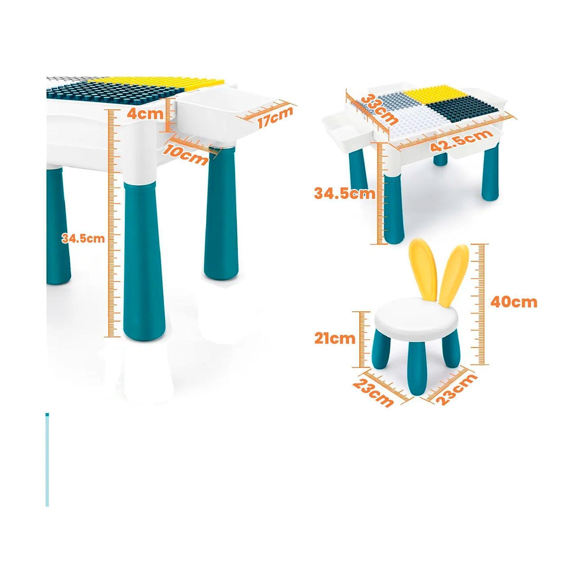 Mesa Didactica De Bloques Construcción Mas Silla-3