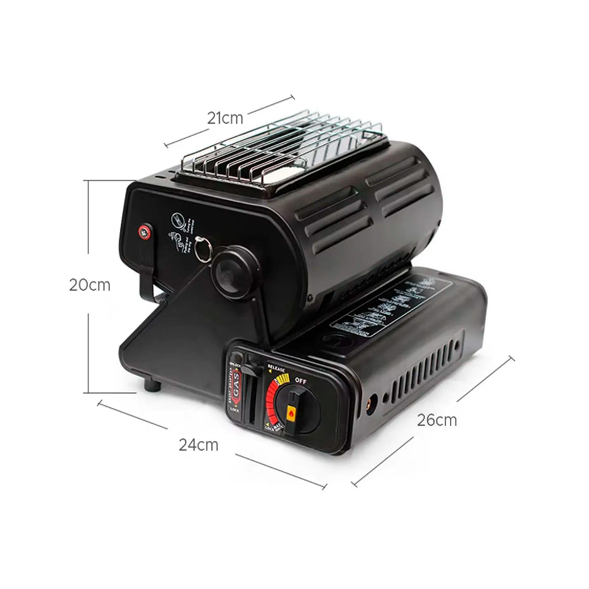 Calefactor Cocinilla Gas Hibrida 2 En 1 Portatil Camping-6