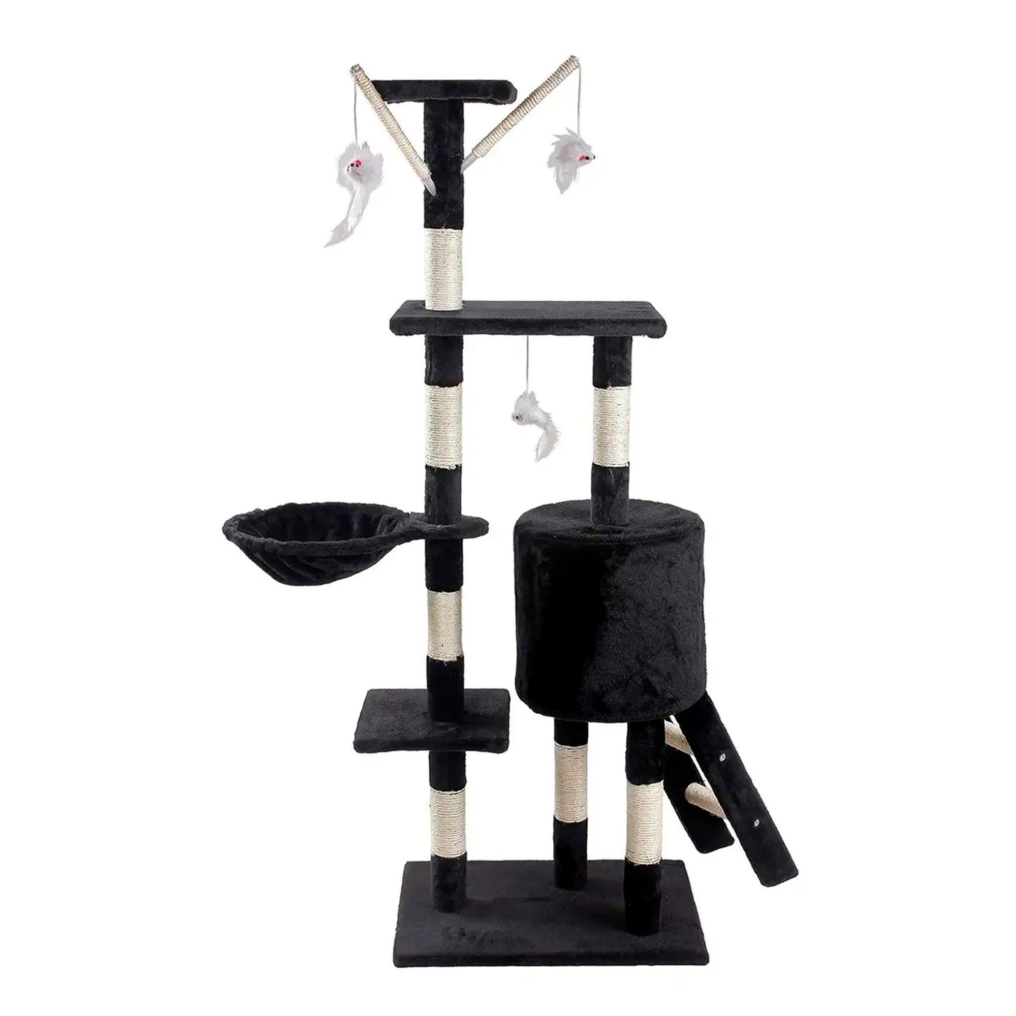 Rascador Tipo Árbol Para Gatos - 5 Niveles Interactivo-2
