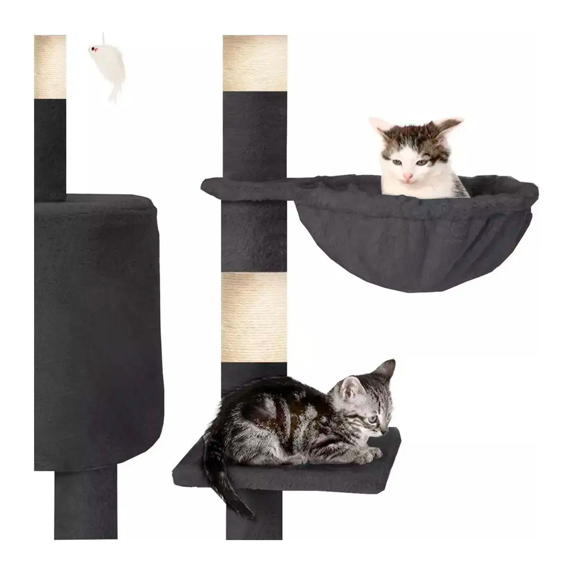 Rascador Tipo Árbol Para Gatos - 5 Niveles Interactivo-4