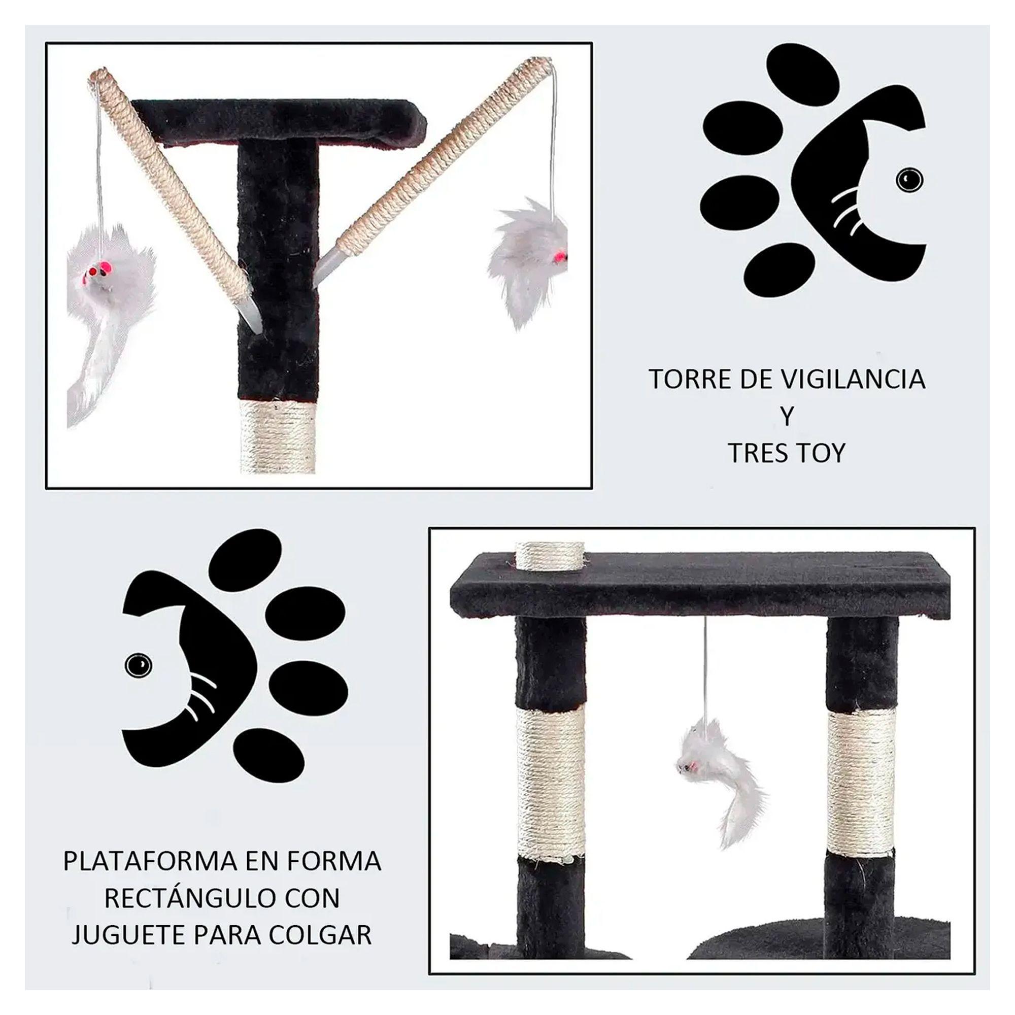 Rascador Tipo Árbol Para Gatos - 5 Niveles Interactivo-6