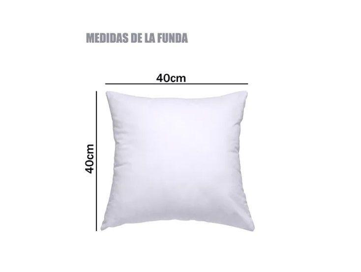Pack10 Fundas De Cojín Liso Color Blanco 40x40cm/sublimación-5