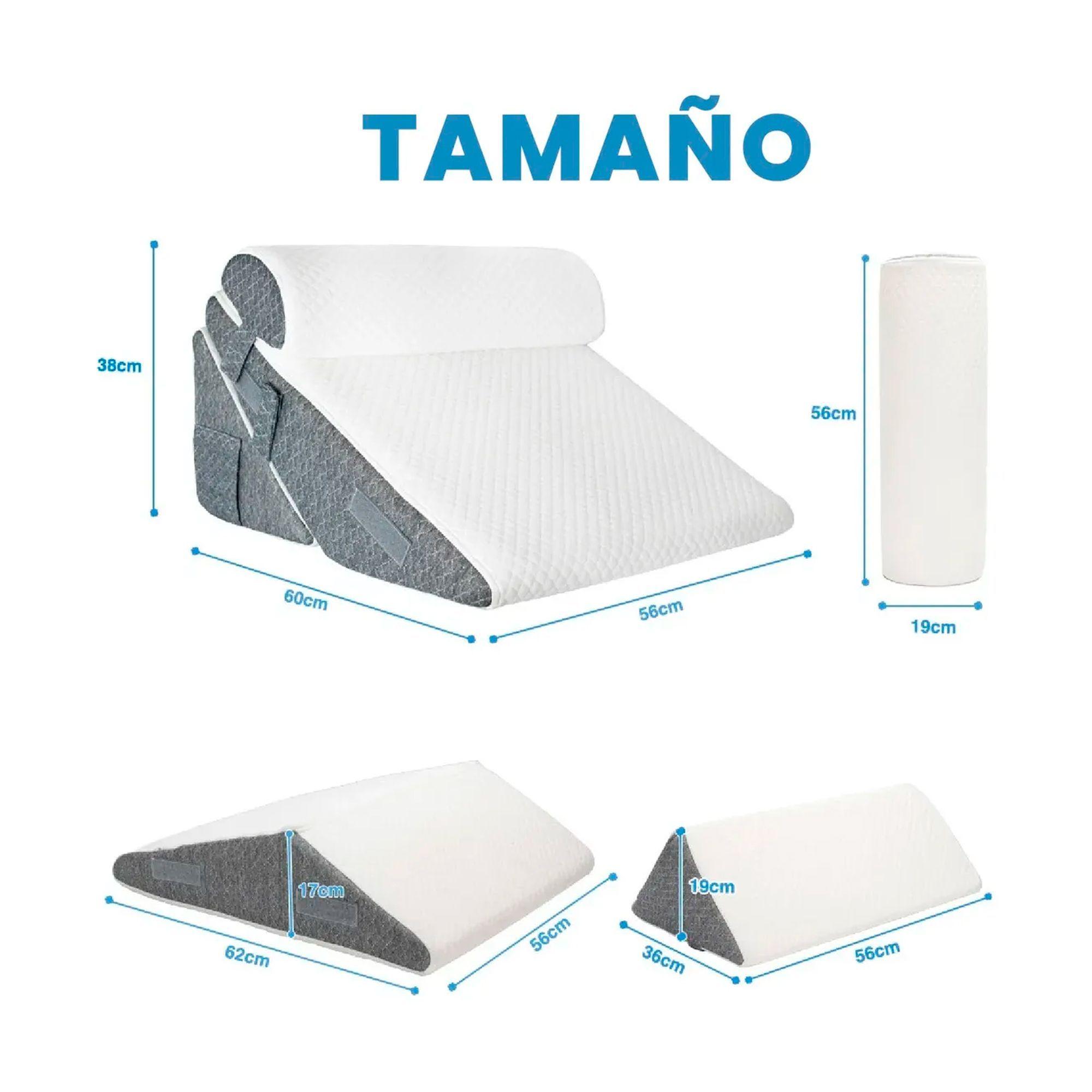 Almohada Cojin Antireflujo Tipo Cuna Respaldo Grande Adulto-5