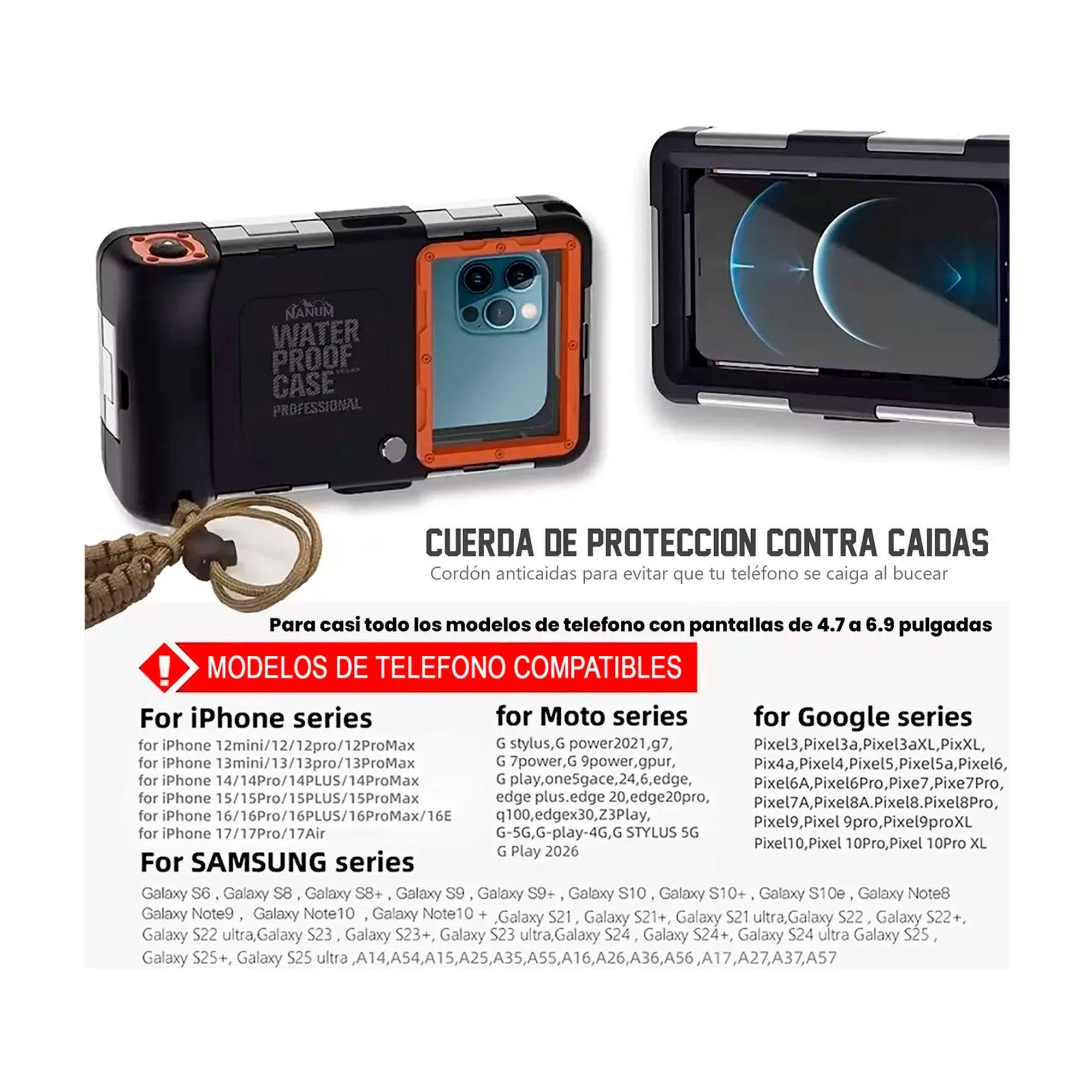 Carcasa Celular Impermeable Sumergible De Buceo De 15 Mts-4