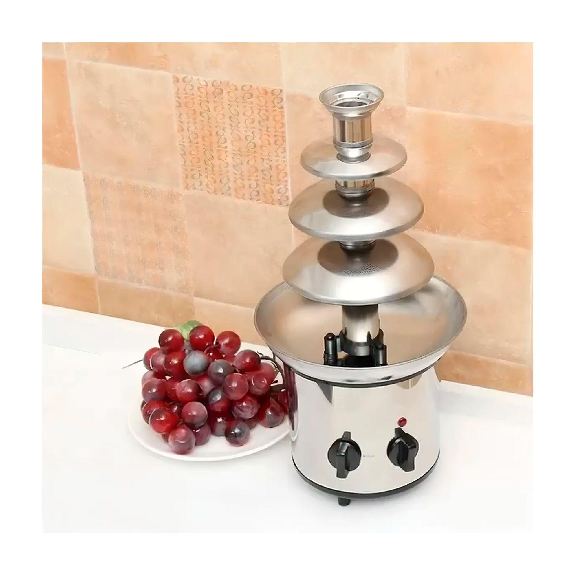 Cascada Fuente Chocolate Fondue 4 Niveles Acero Inoxidable-3