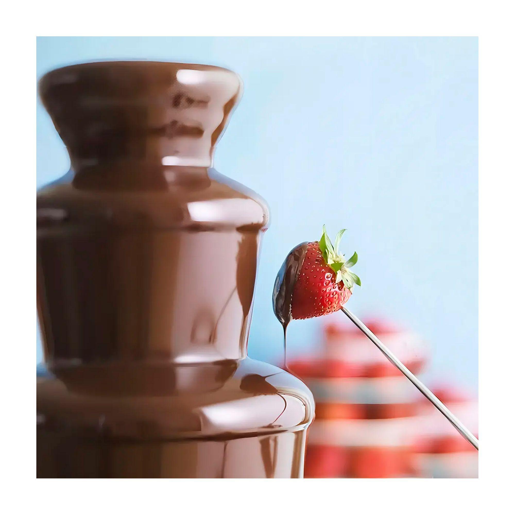 Cascada Fuente Chocolate Fondue 4 Niveles Acero Inoxidable-6