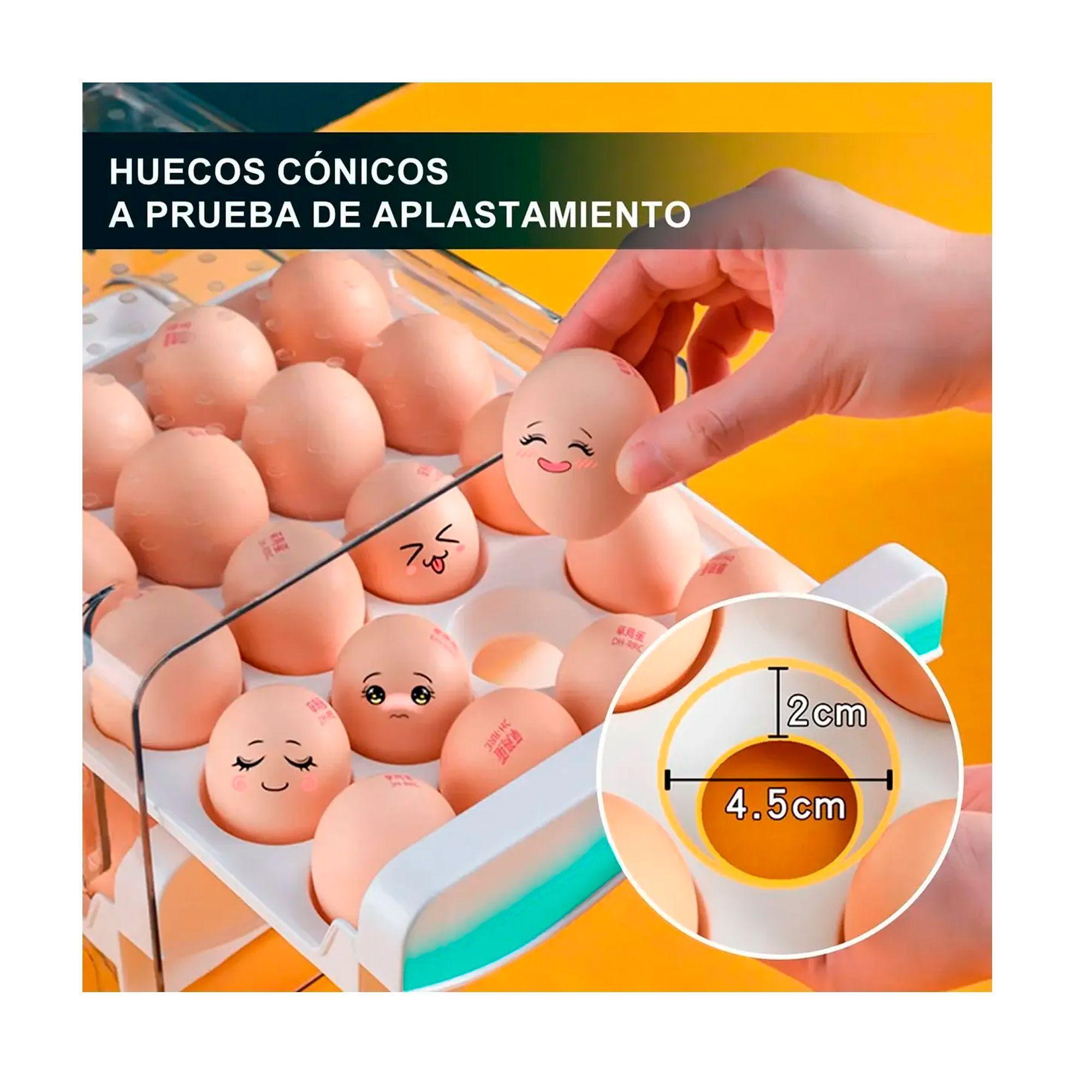 Organizador De Huevos Caja Para 40 Huevos 2 Niveles-4