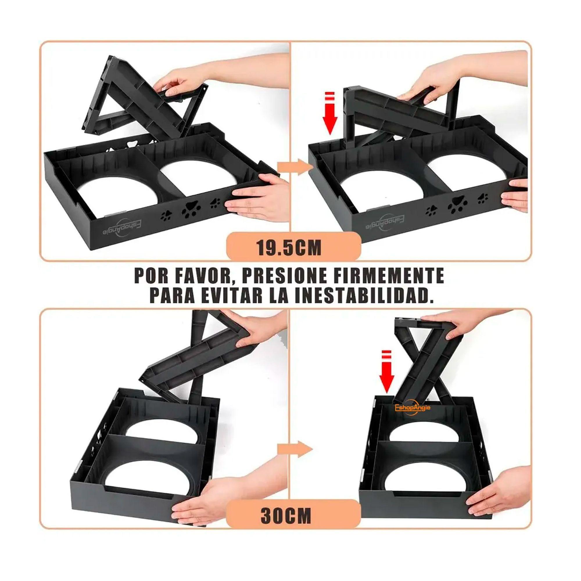 Comedero-bebedero Para Perros Altura Ajustable-4